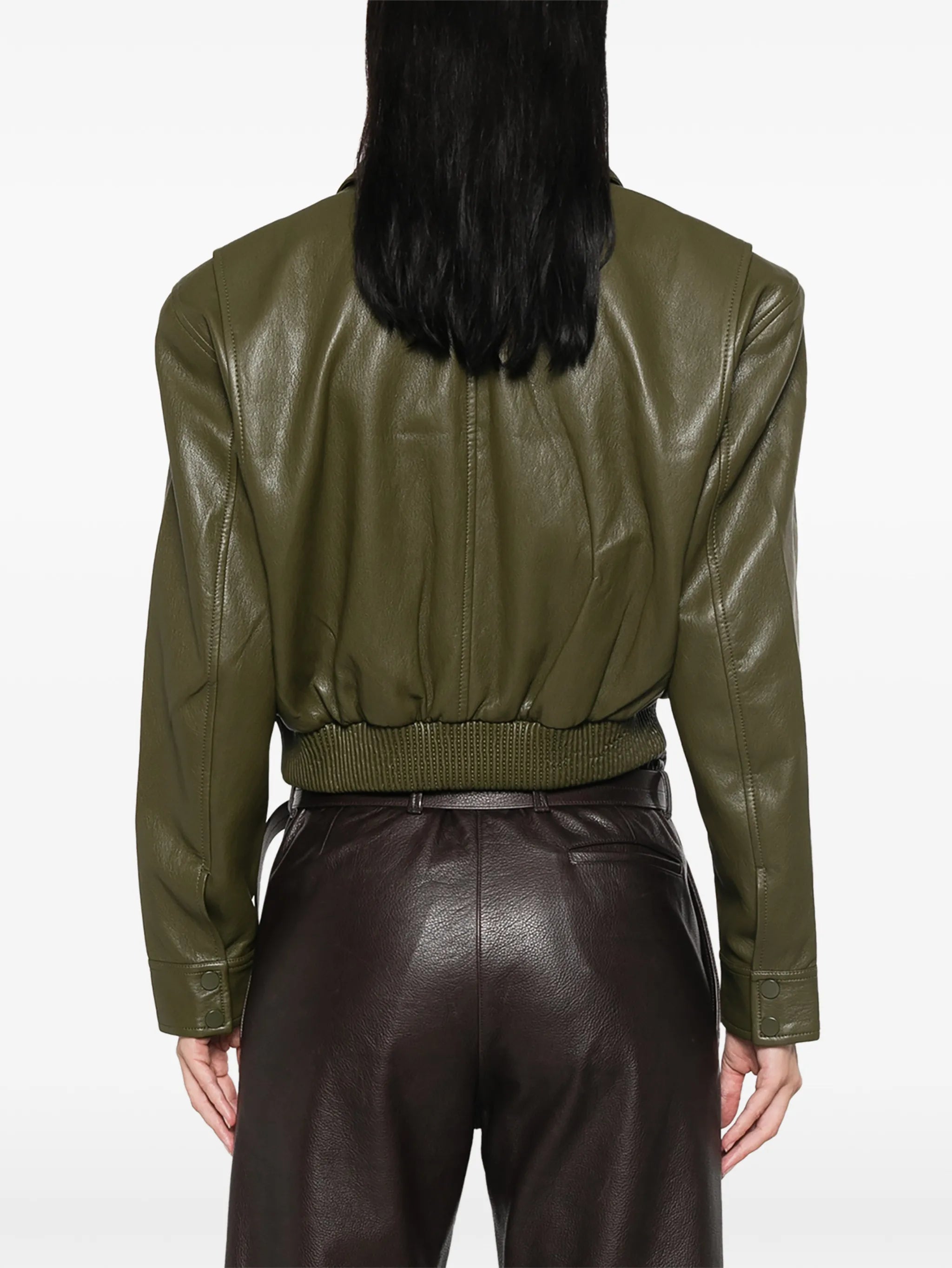 cropped zip-up jacket
