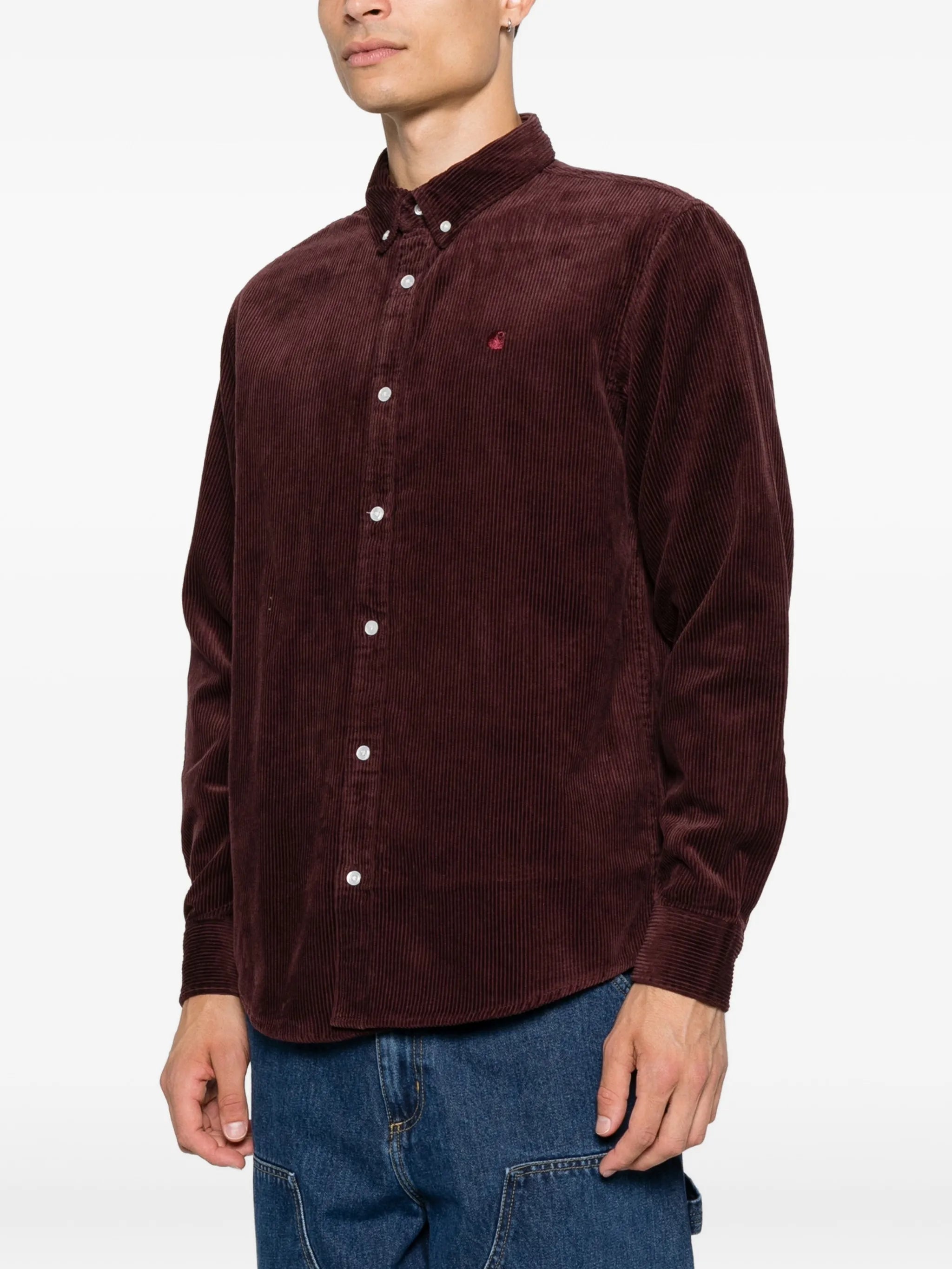 corduroy button-down shirt