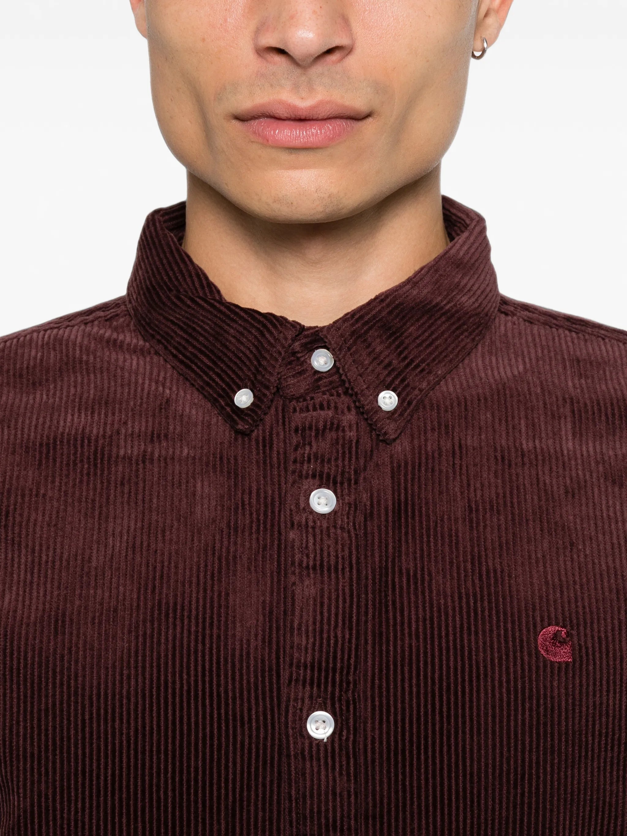 corduroy button-down shirt