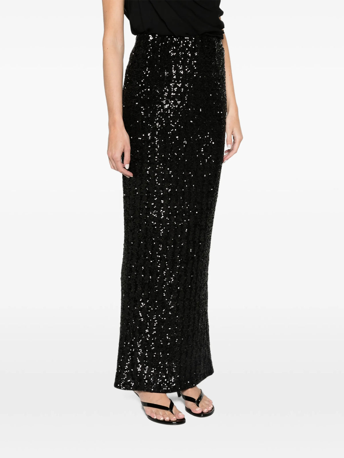 sequin maxi skirt