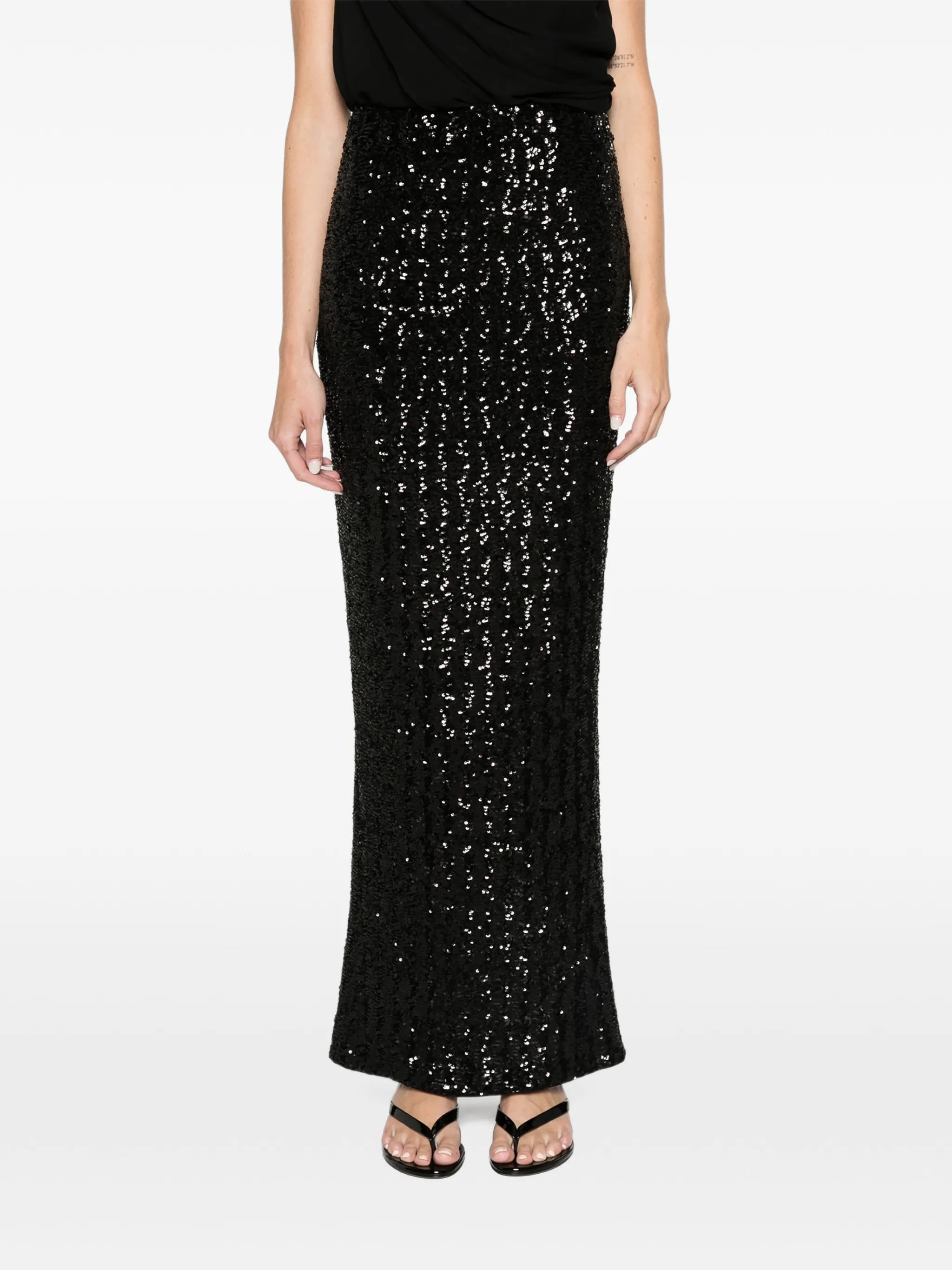 sequin maxi skirt