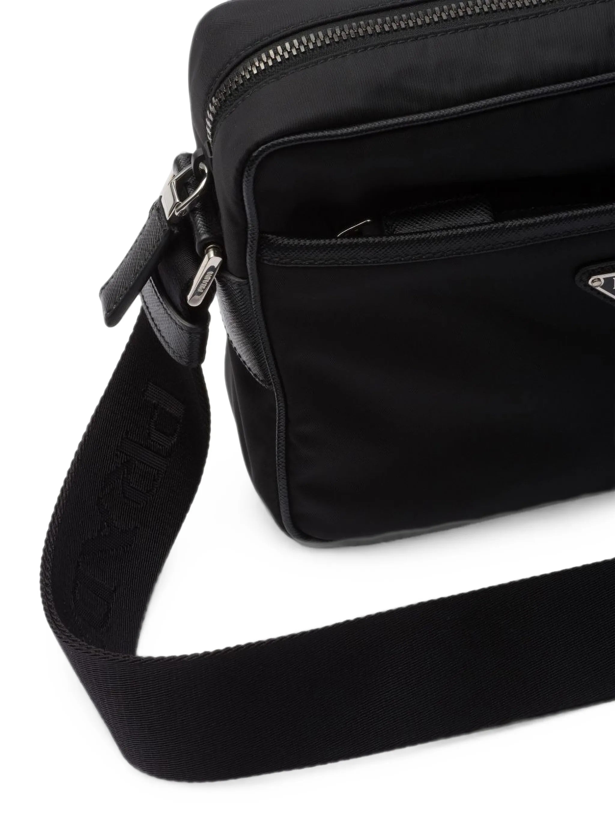 Re-Nylon and Saffiano shoulder bag