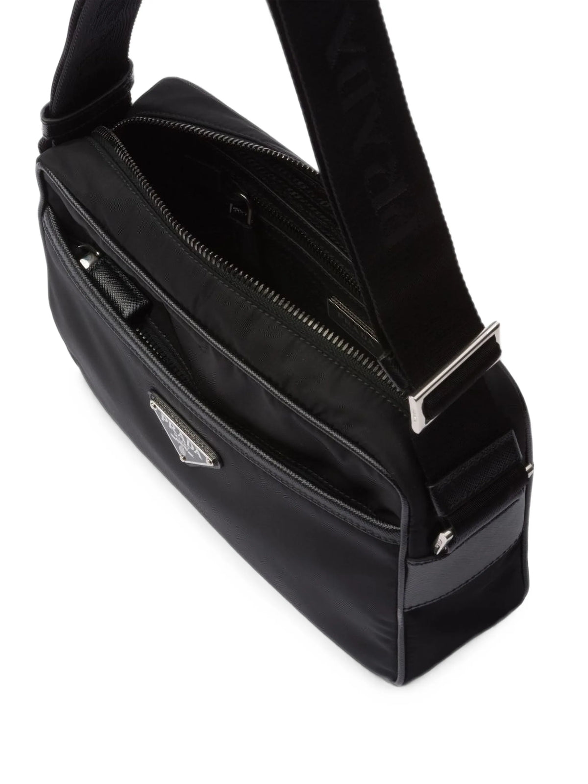 Re-Nylon and Saffiano shoulder bag