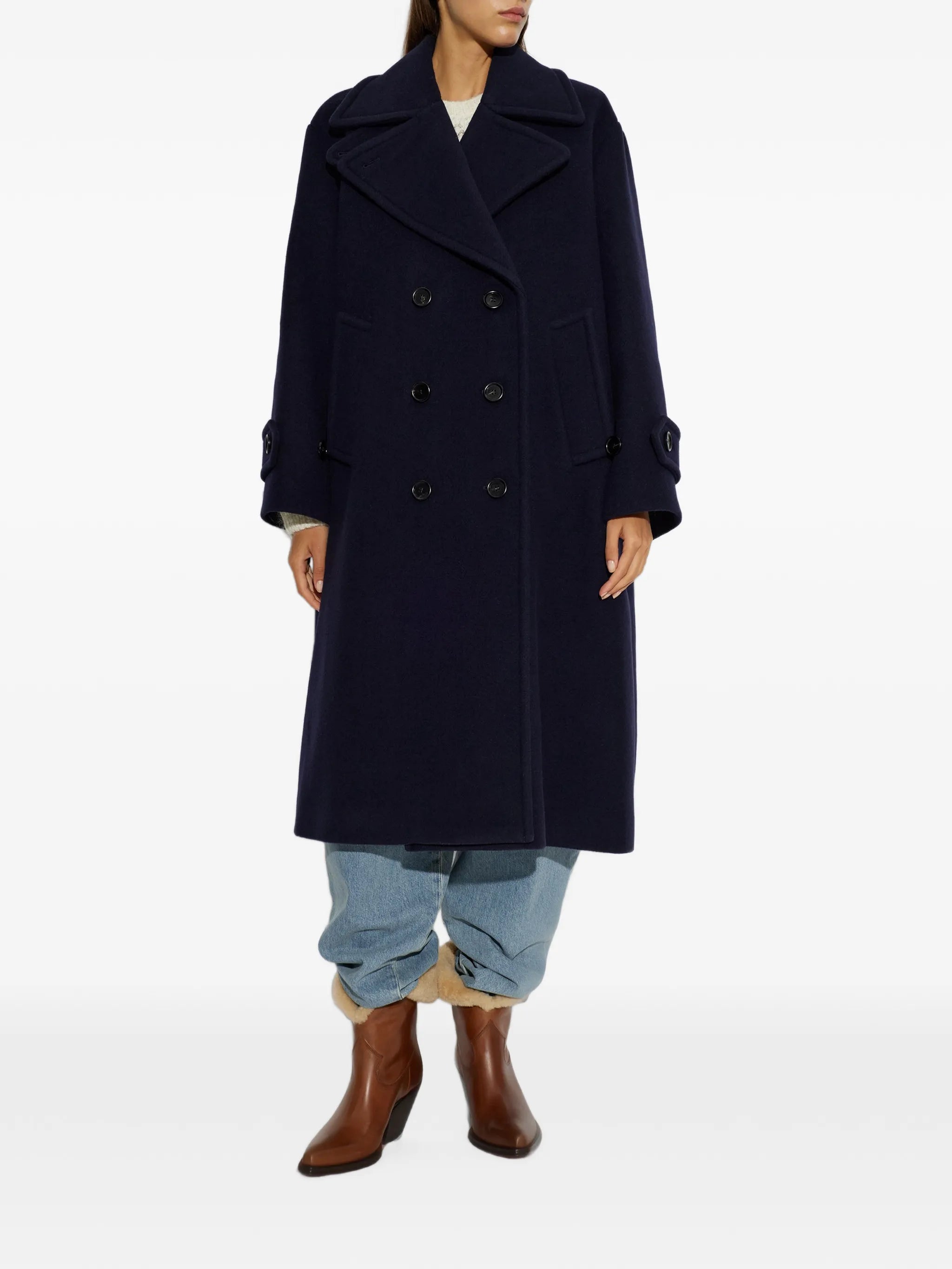 double-breasted coat