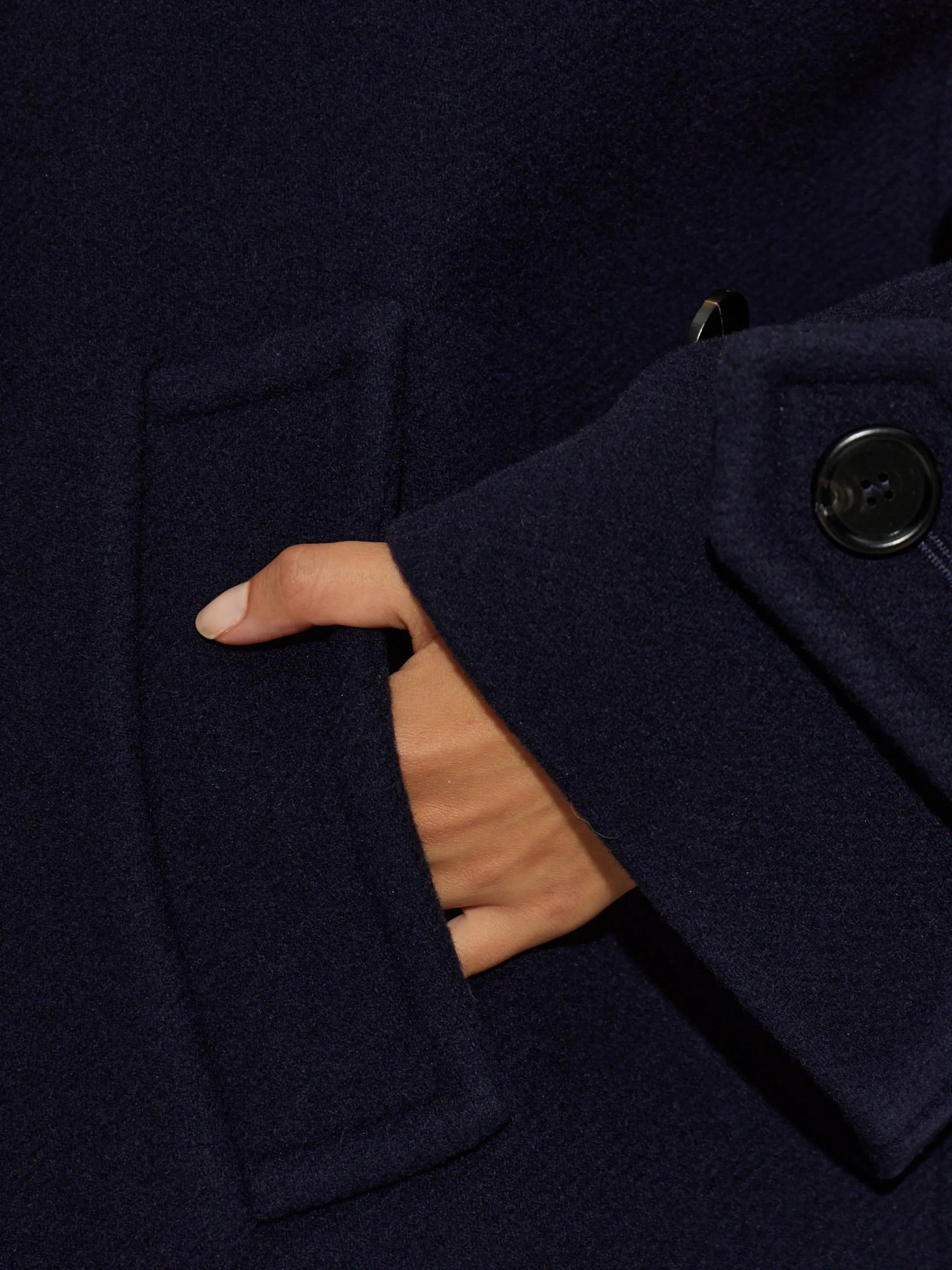 double-breasted coat