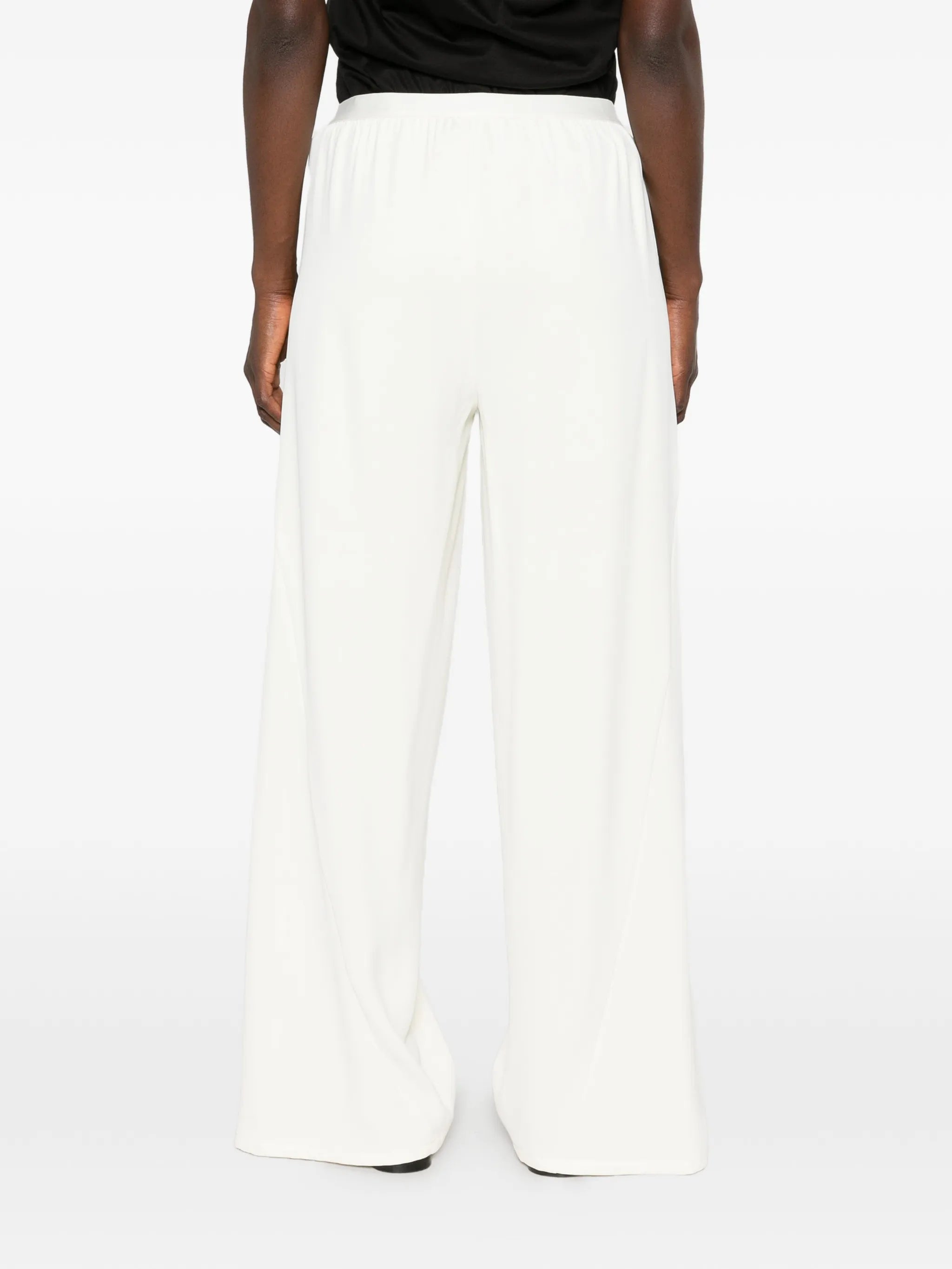 bias-cut crepe trousers