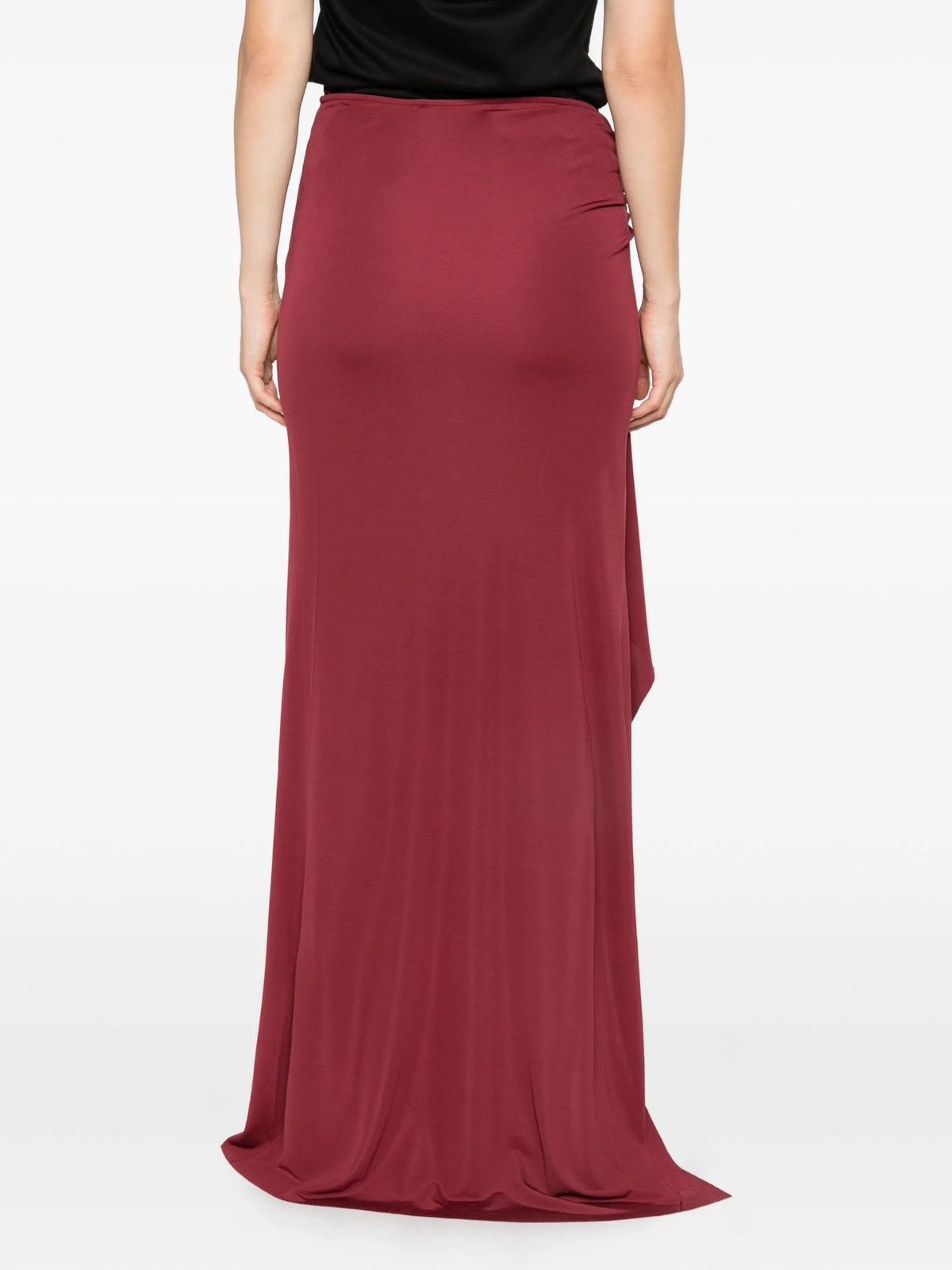 Orica crystal-embellished ruched maxi skirt