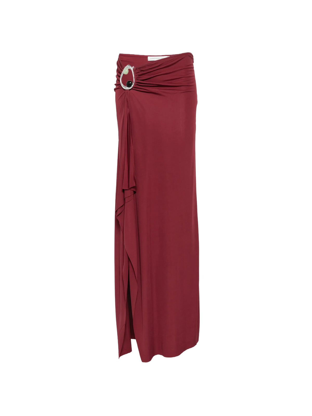 Orica crystal-embellished ruched maxi skirt