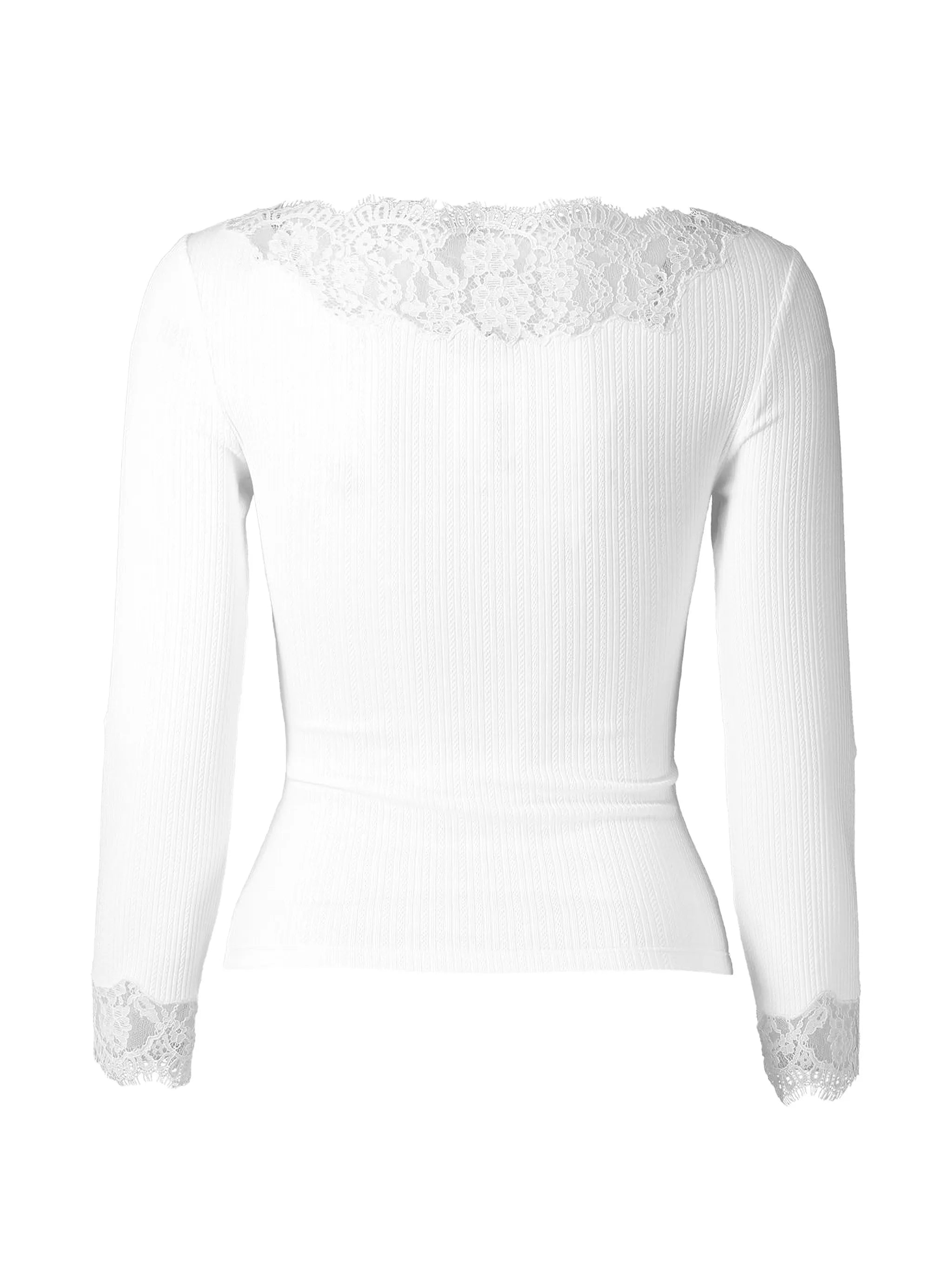 Riana lace-trim T-shirt