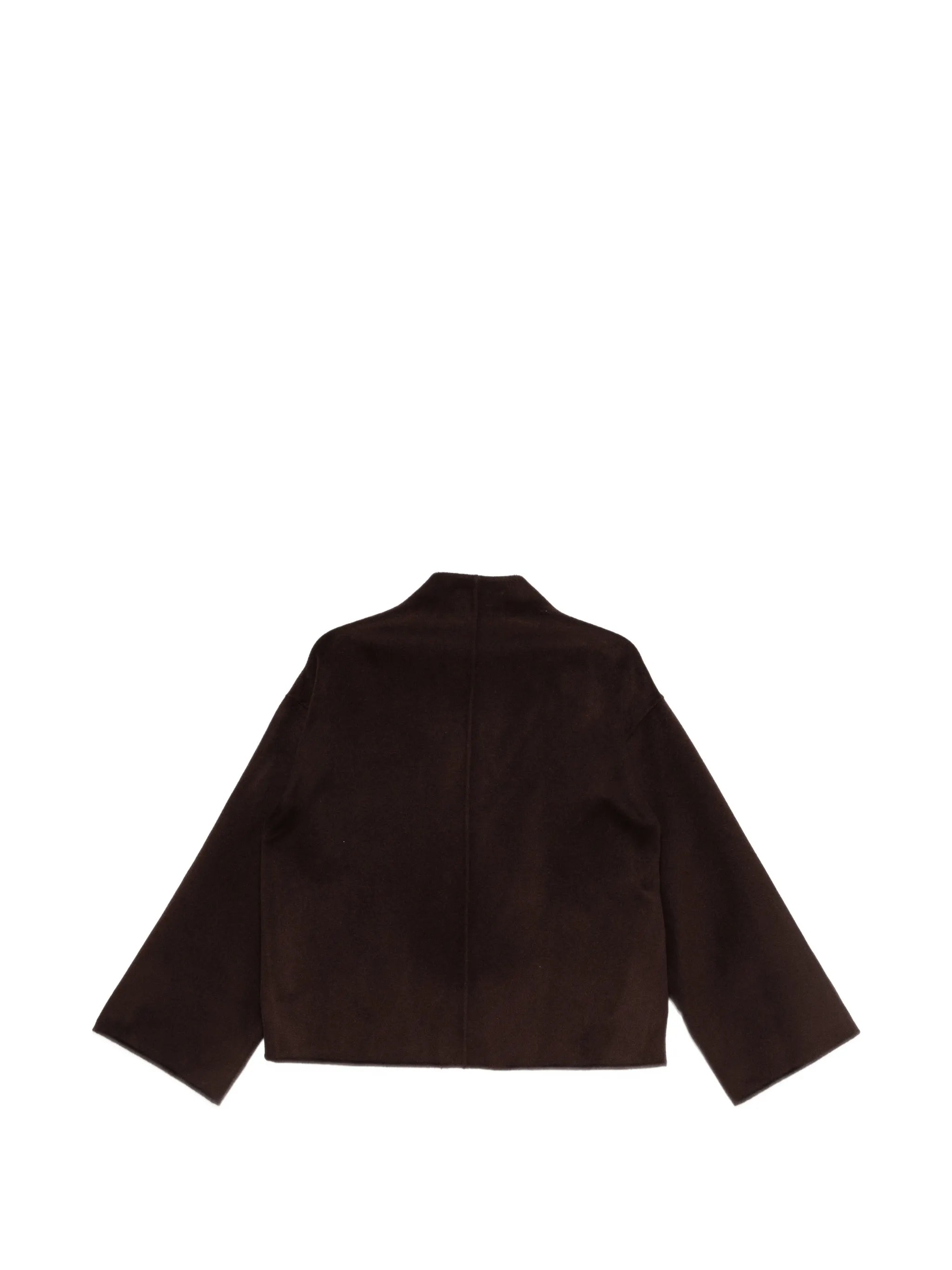 concealed-fastening boxy jacket