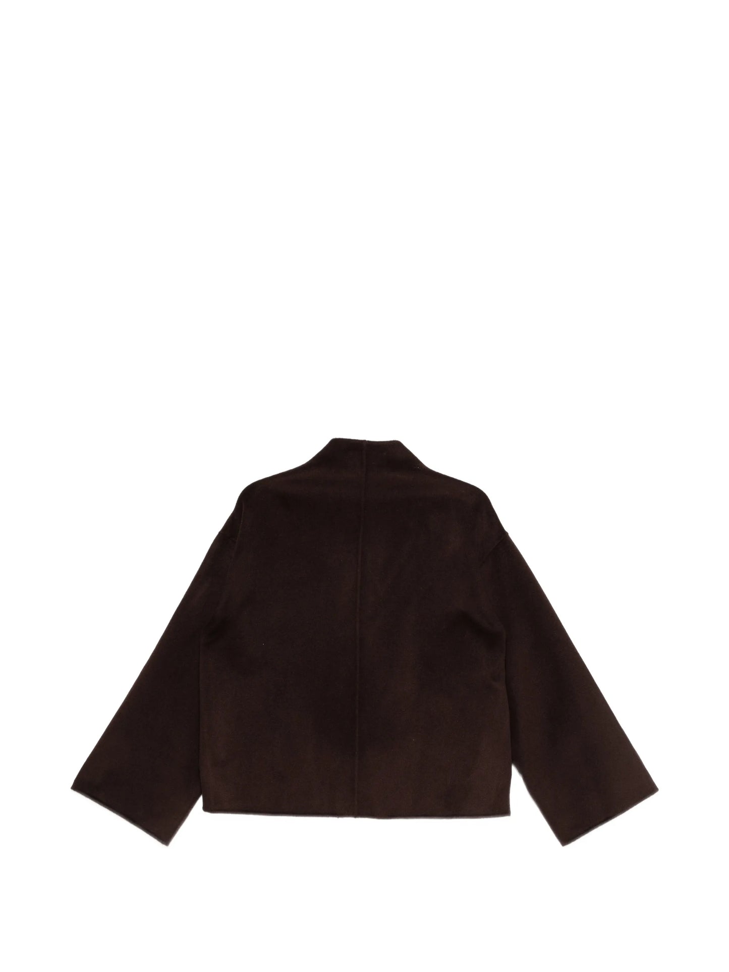 concealed-fastening boxy jacket