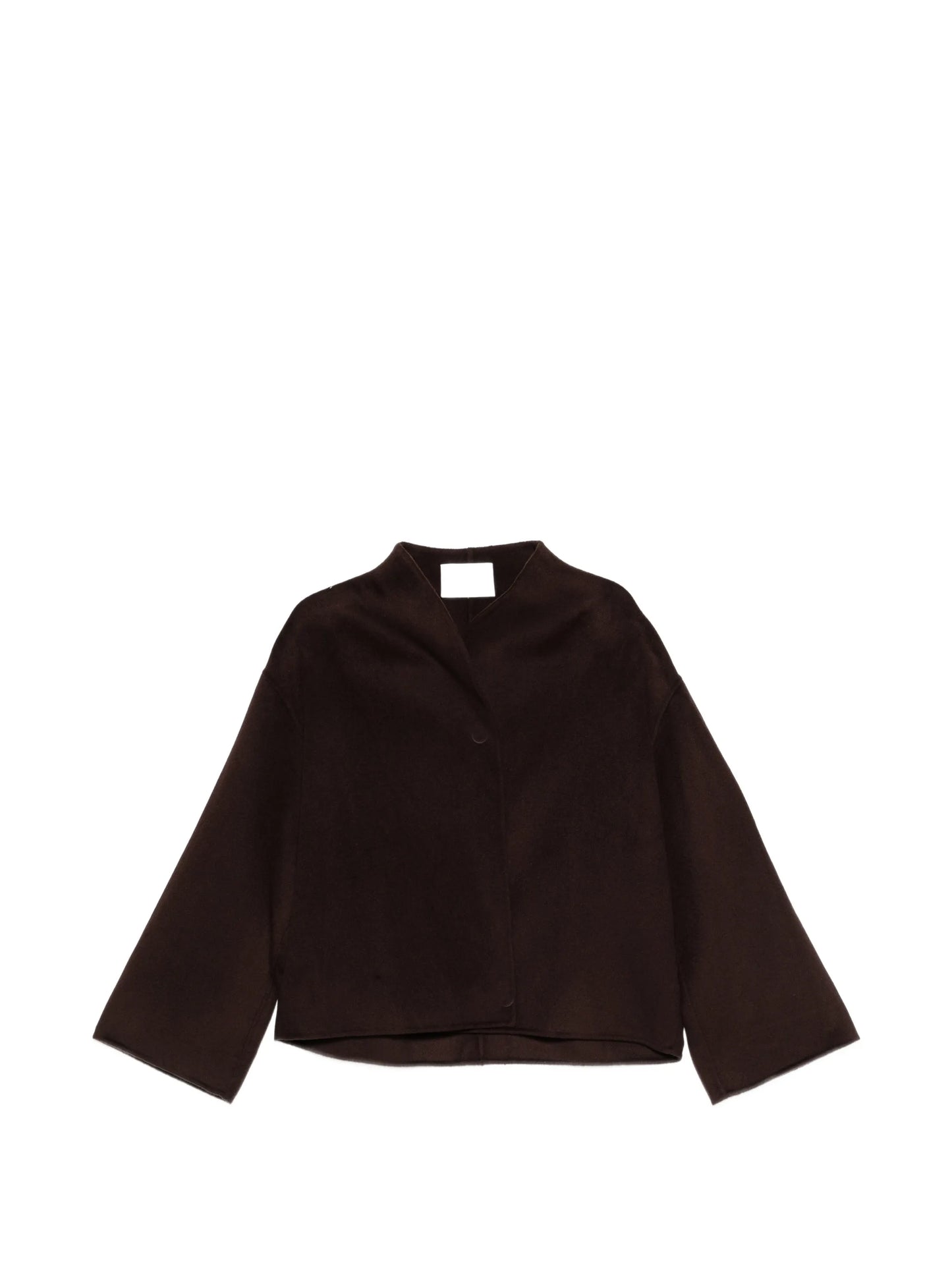 concealed-fastening boxy jacket