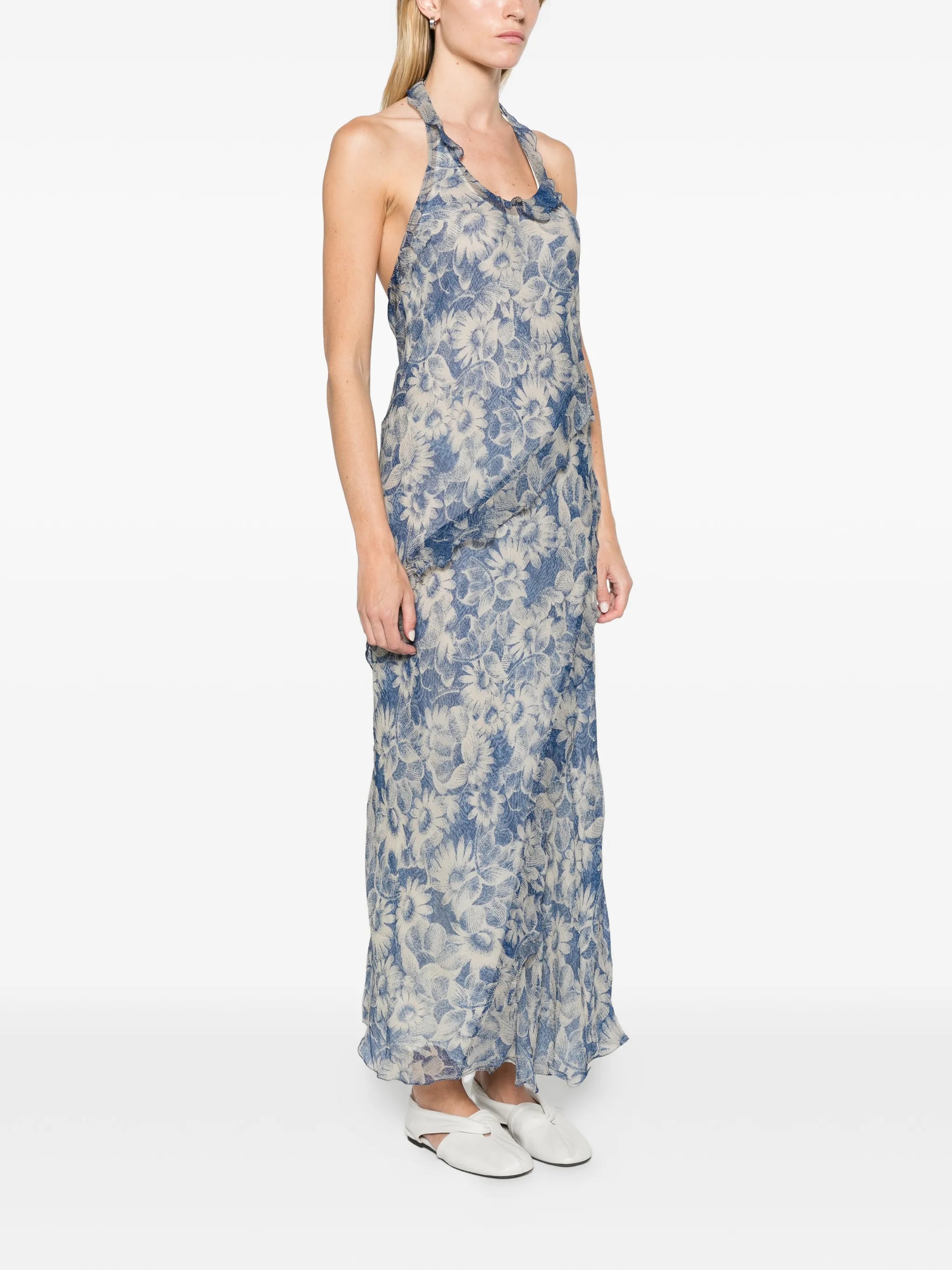 Lilia halter maxi dress