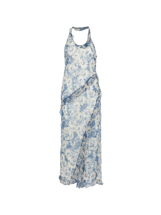 Lilia halter maxi dress