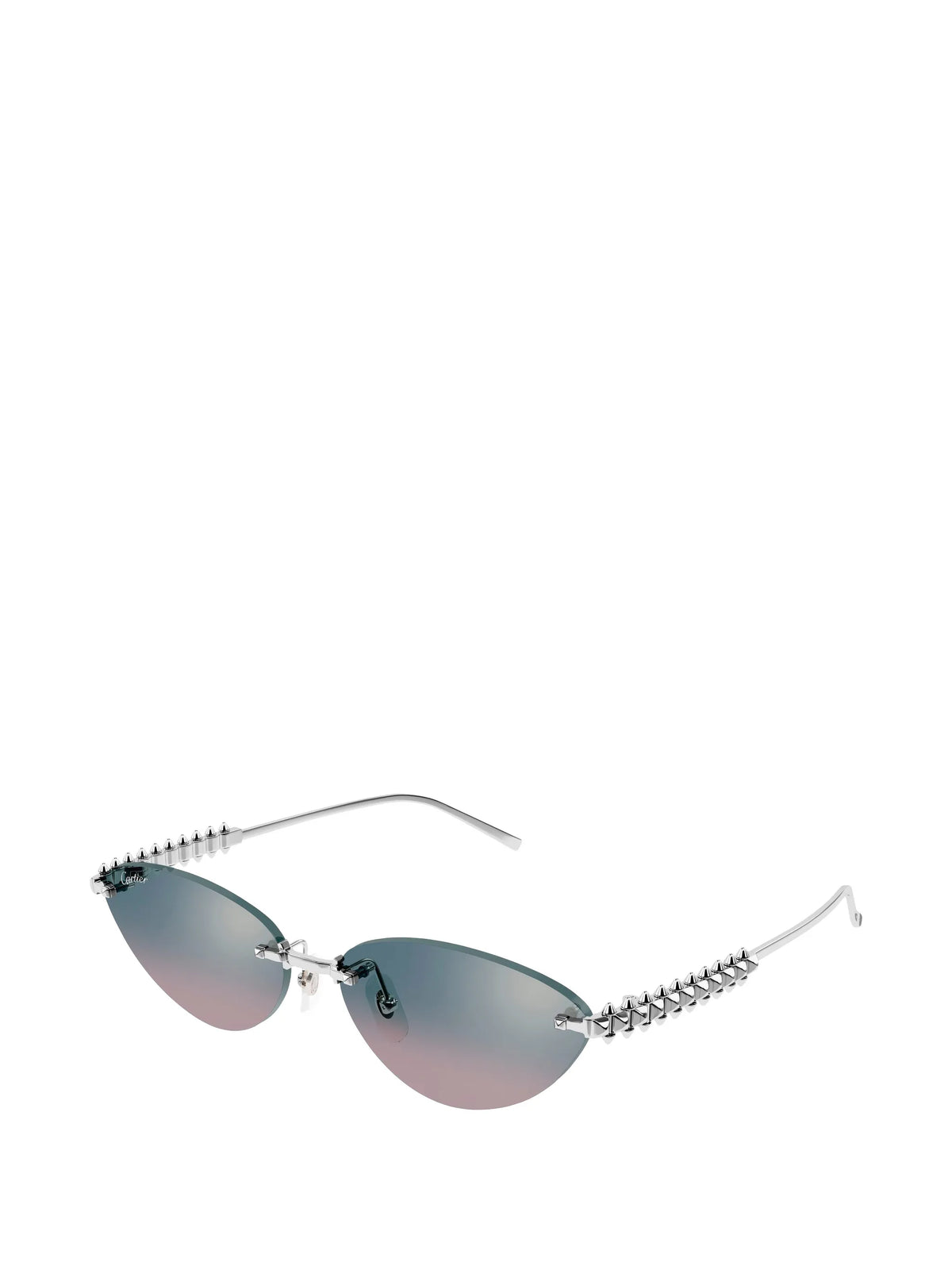 stud-embellished cat-eye sunglasses