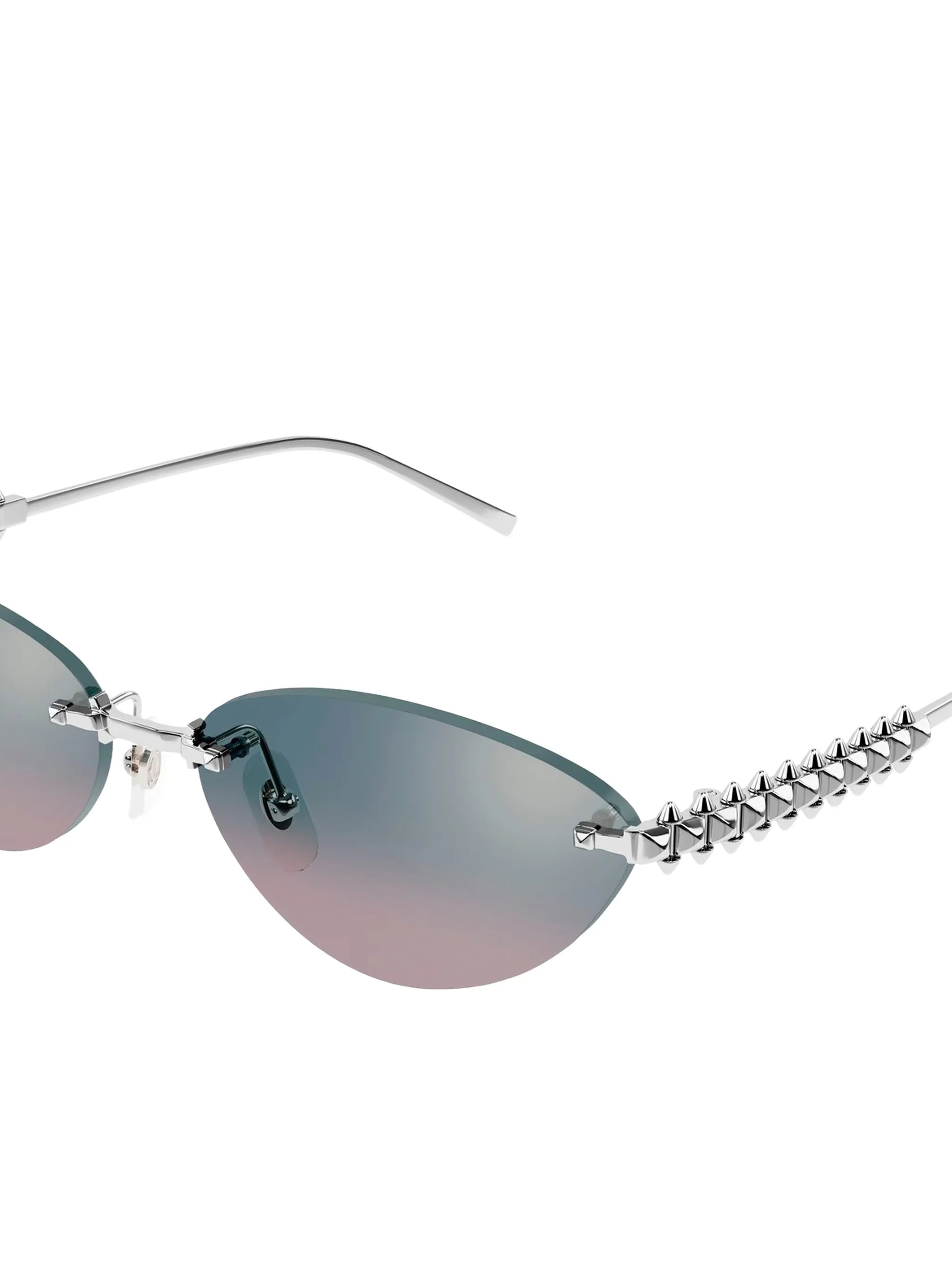 stud-embellished cat-eye sunglasses