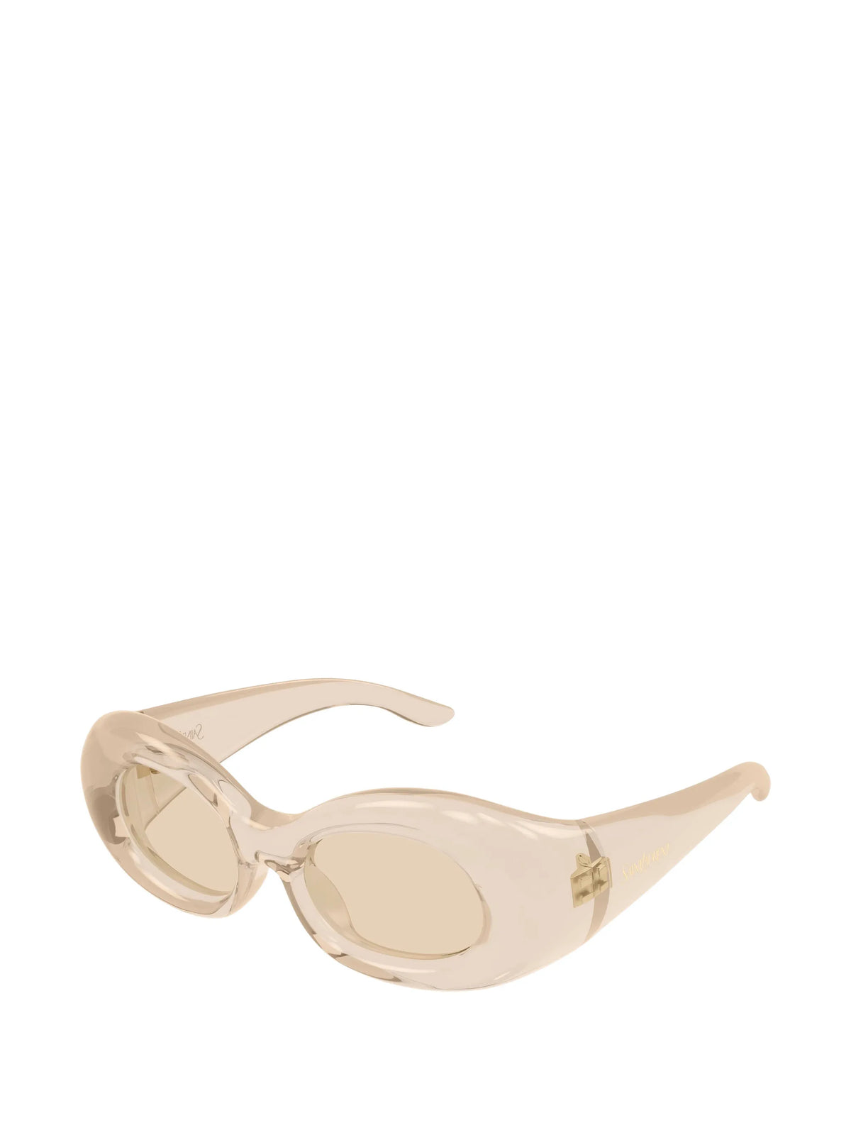 chunky oval-frame sunglasses