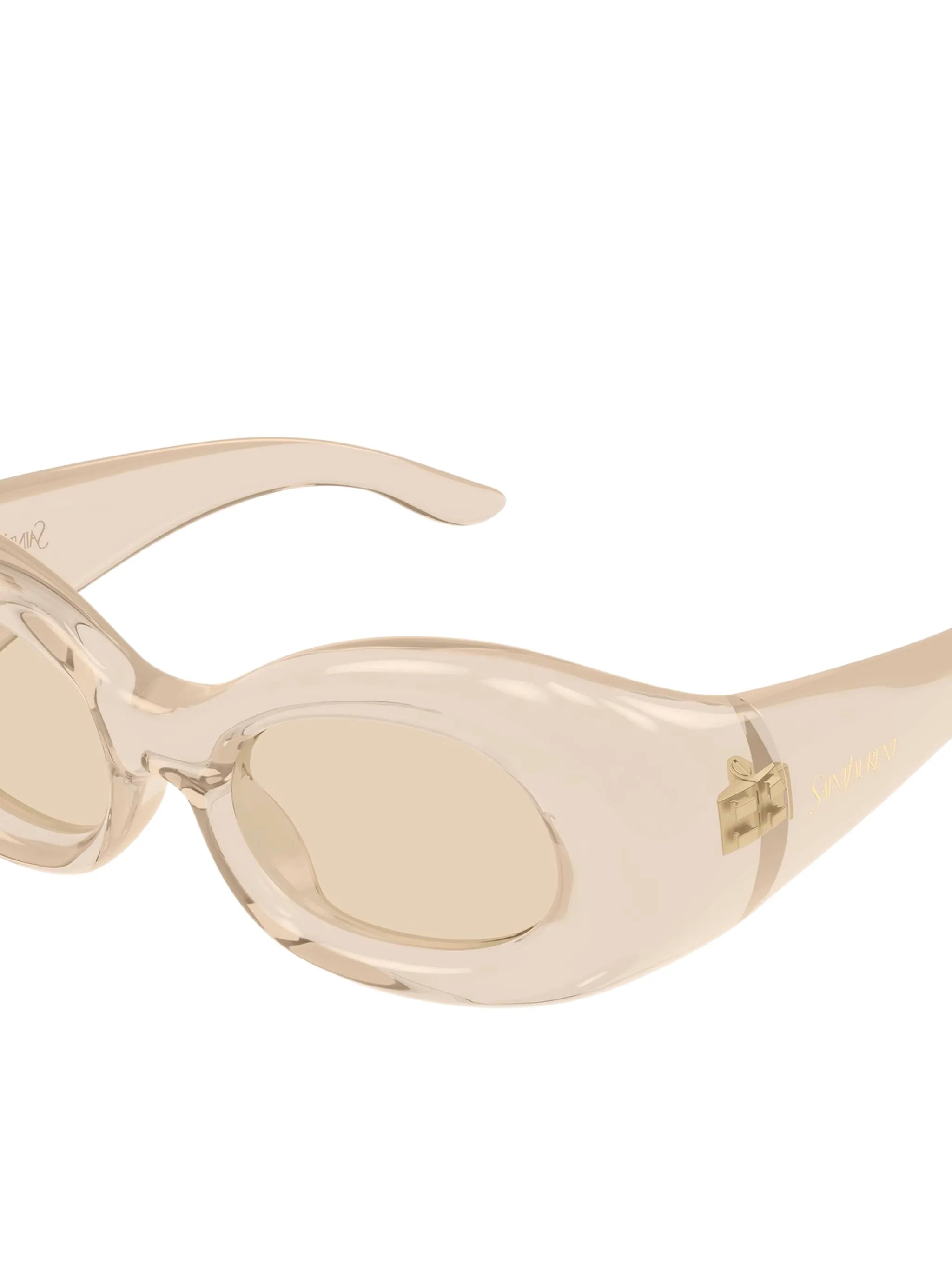 chunky oval-frame sunglasses