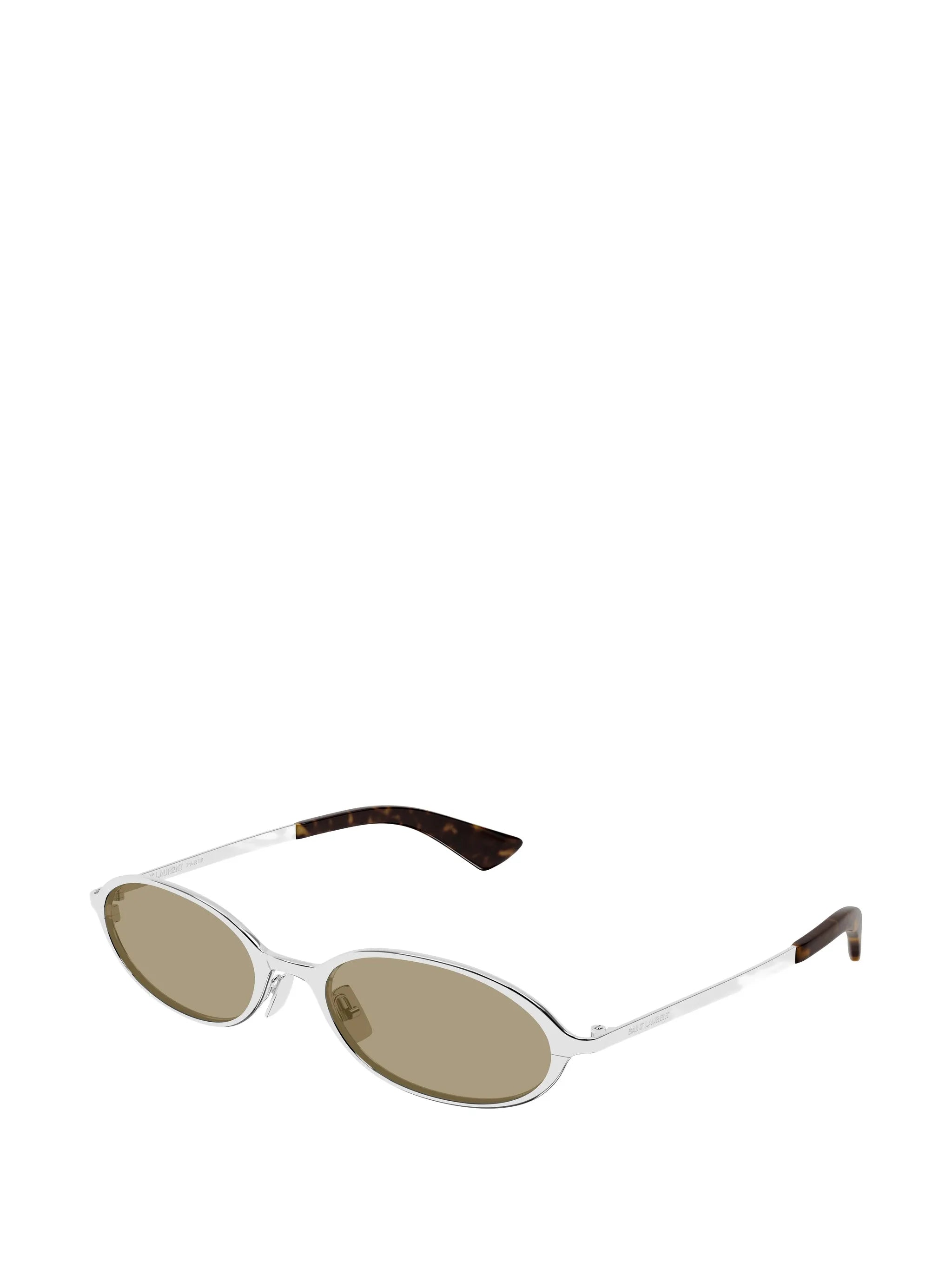 oval-frame sunglasses