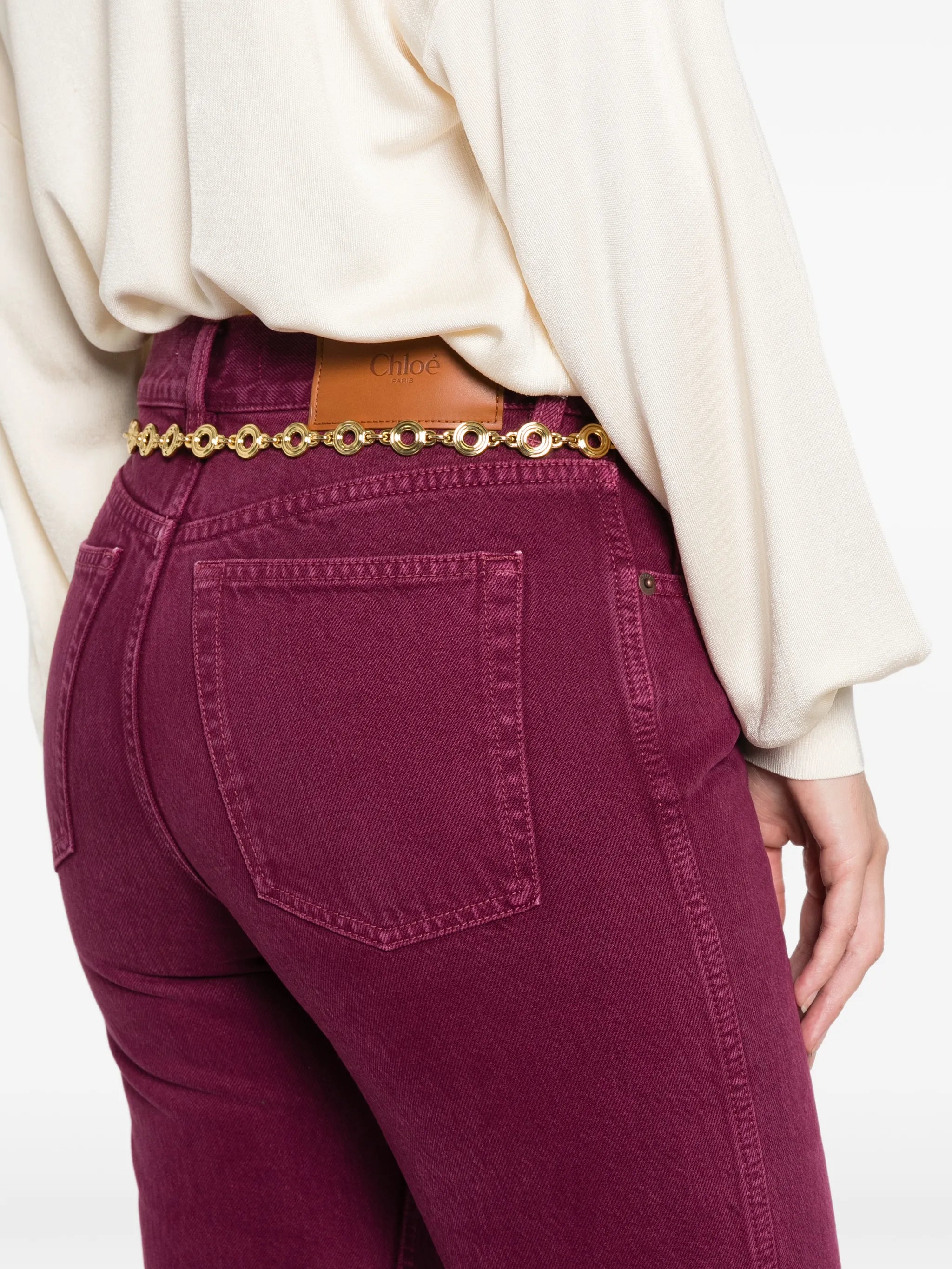straight-leg jeans
