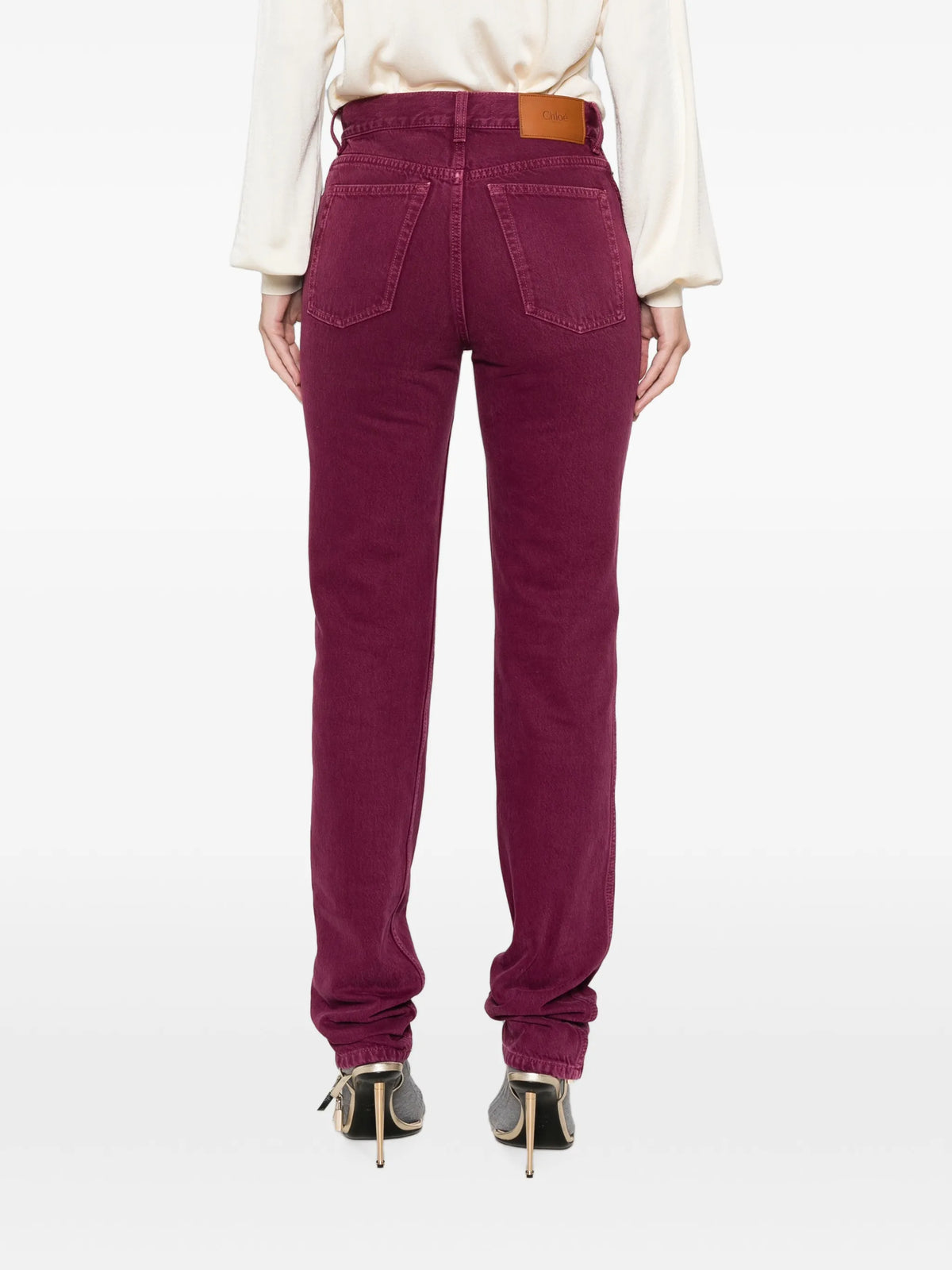 straight-leg jeans