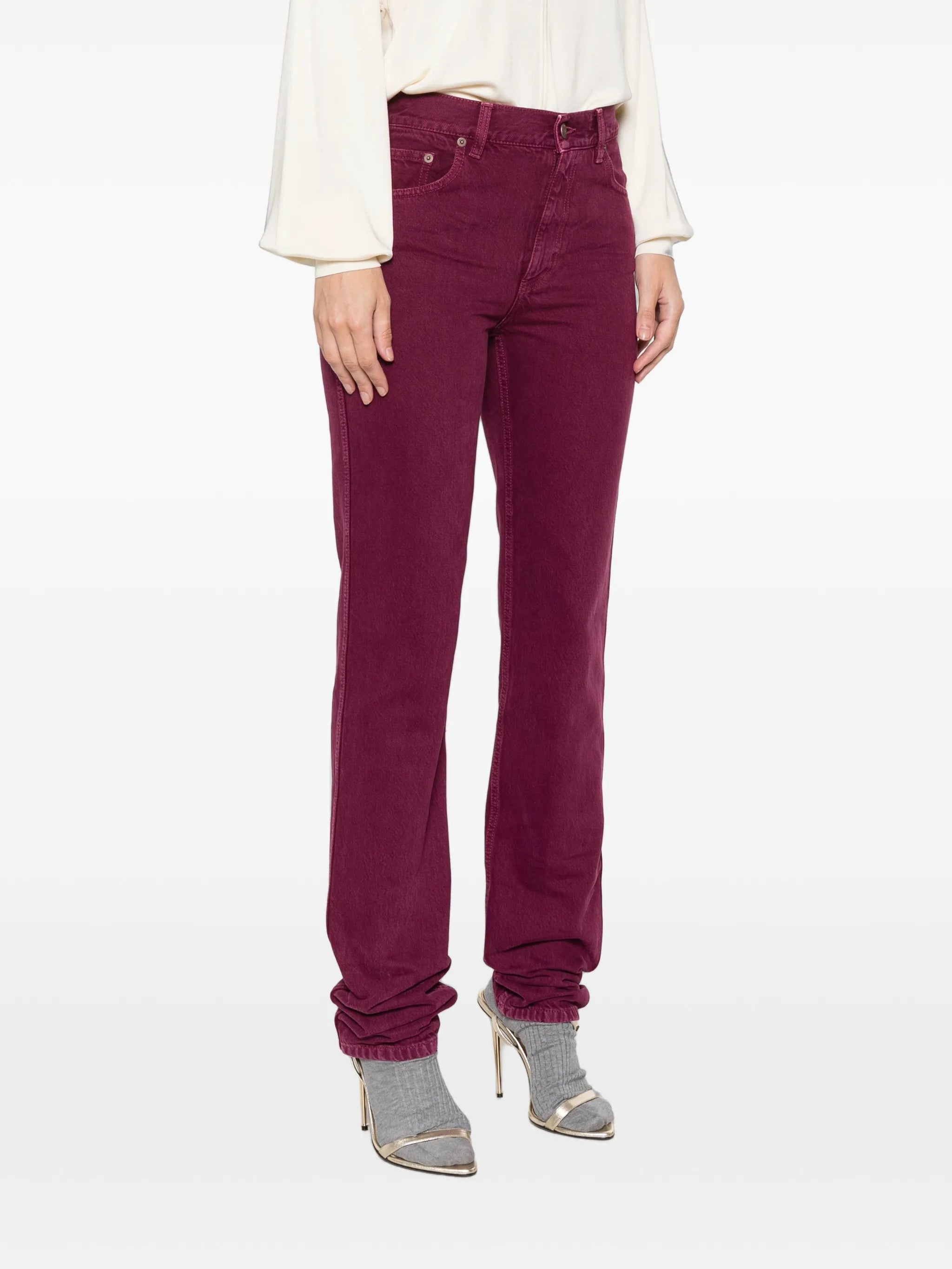 straight-leg jeans