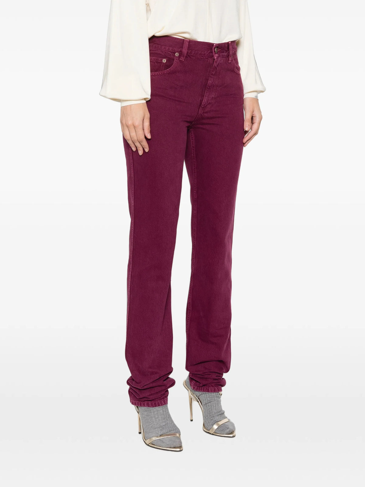 straight-leg jeans