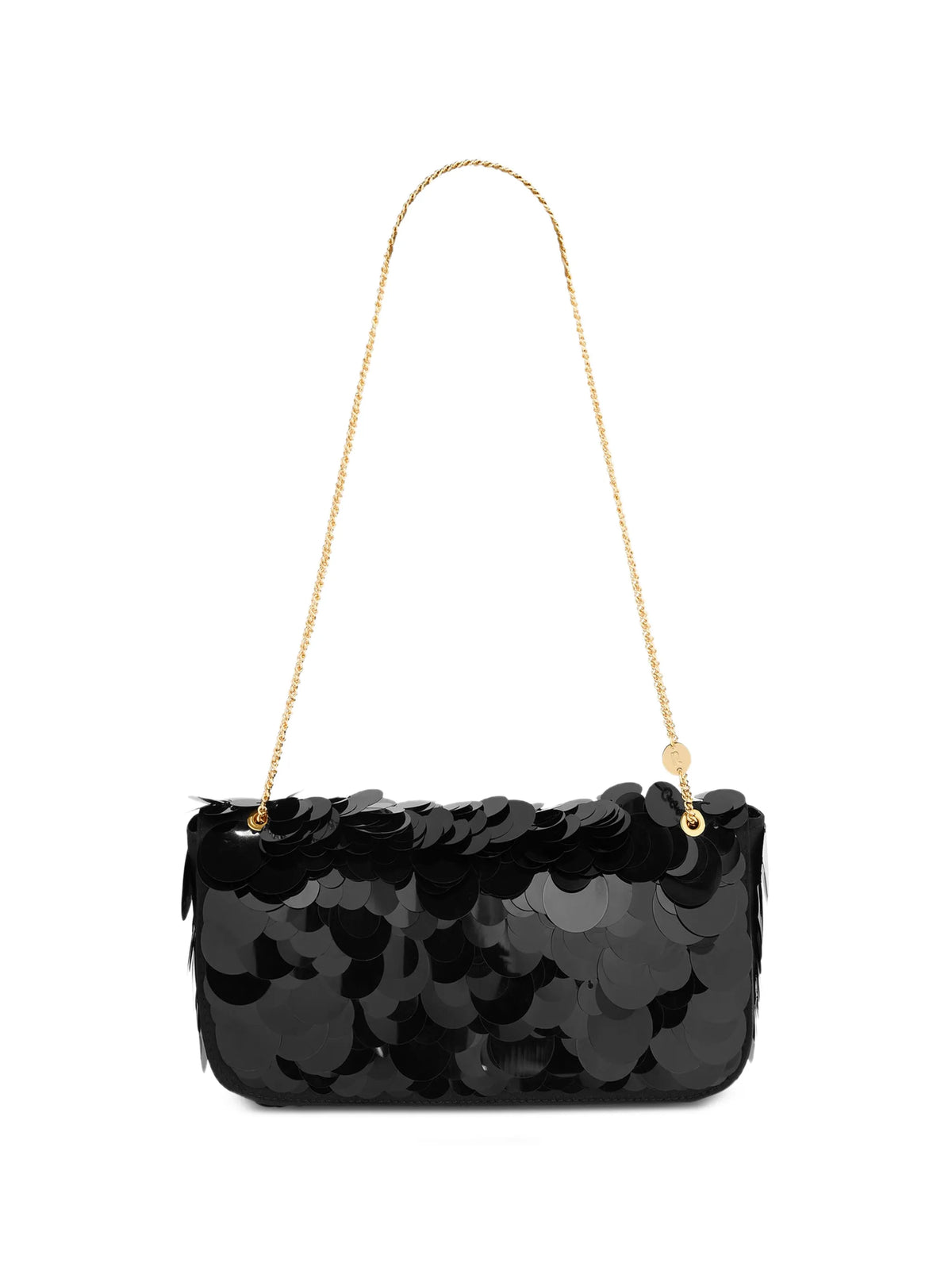 sparkle bag with black sequin embroidery