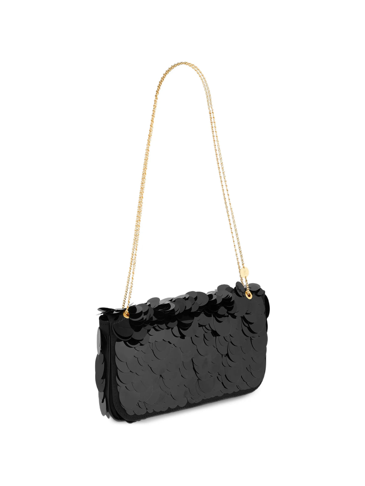 sparkle bag with black sequin embroidery