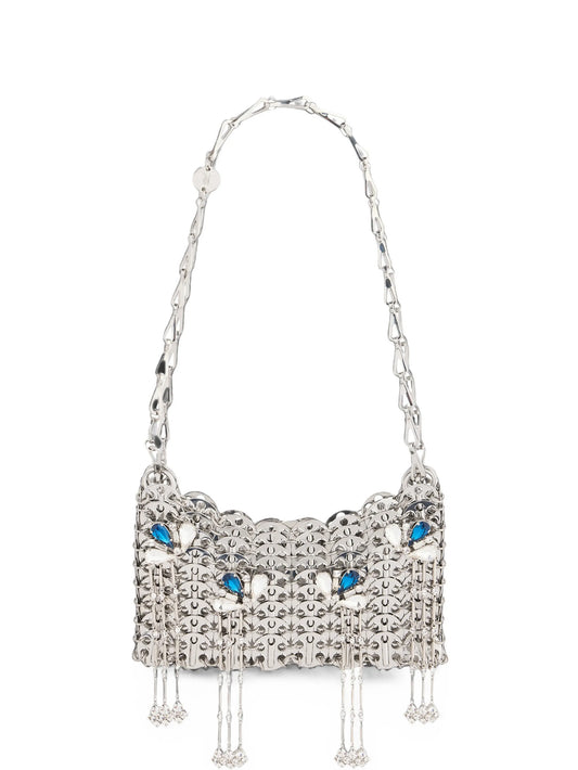 1969 Nano silver bag with blue and silver signature jewels