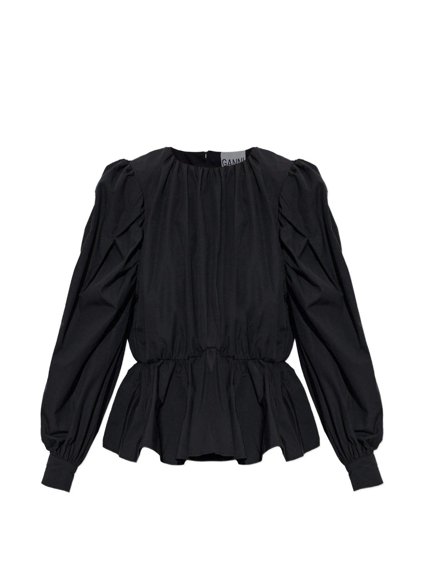 puff-sleeves blouse