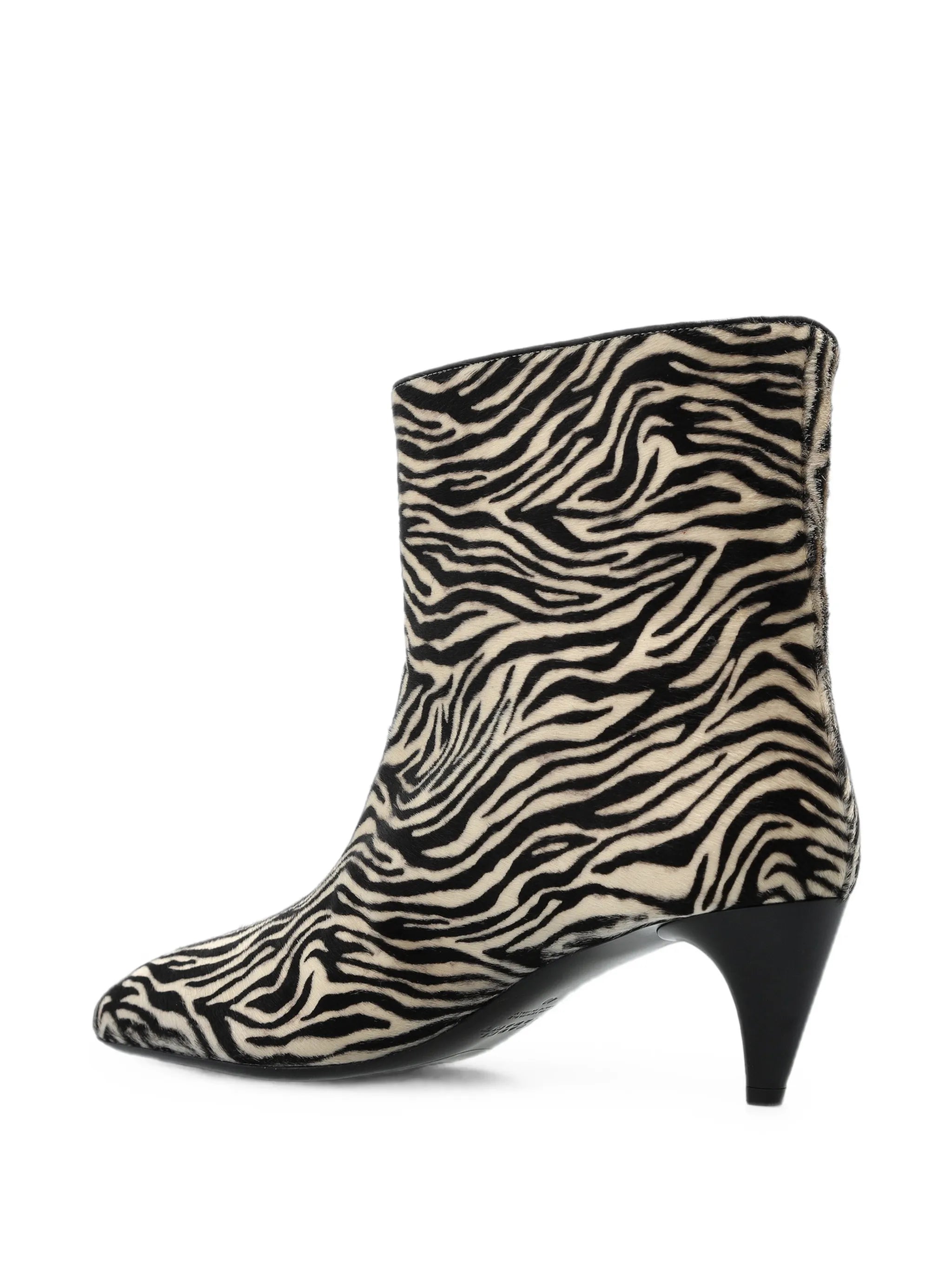 Jiry zebra-print ankle boots