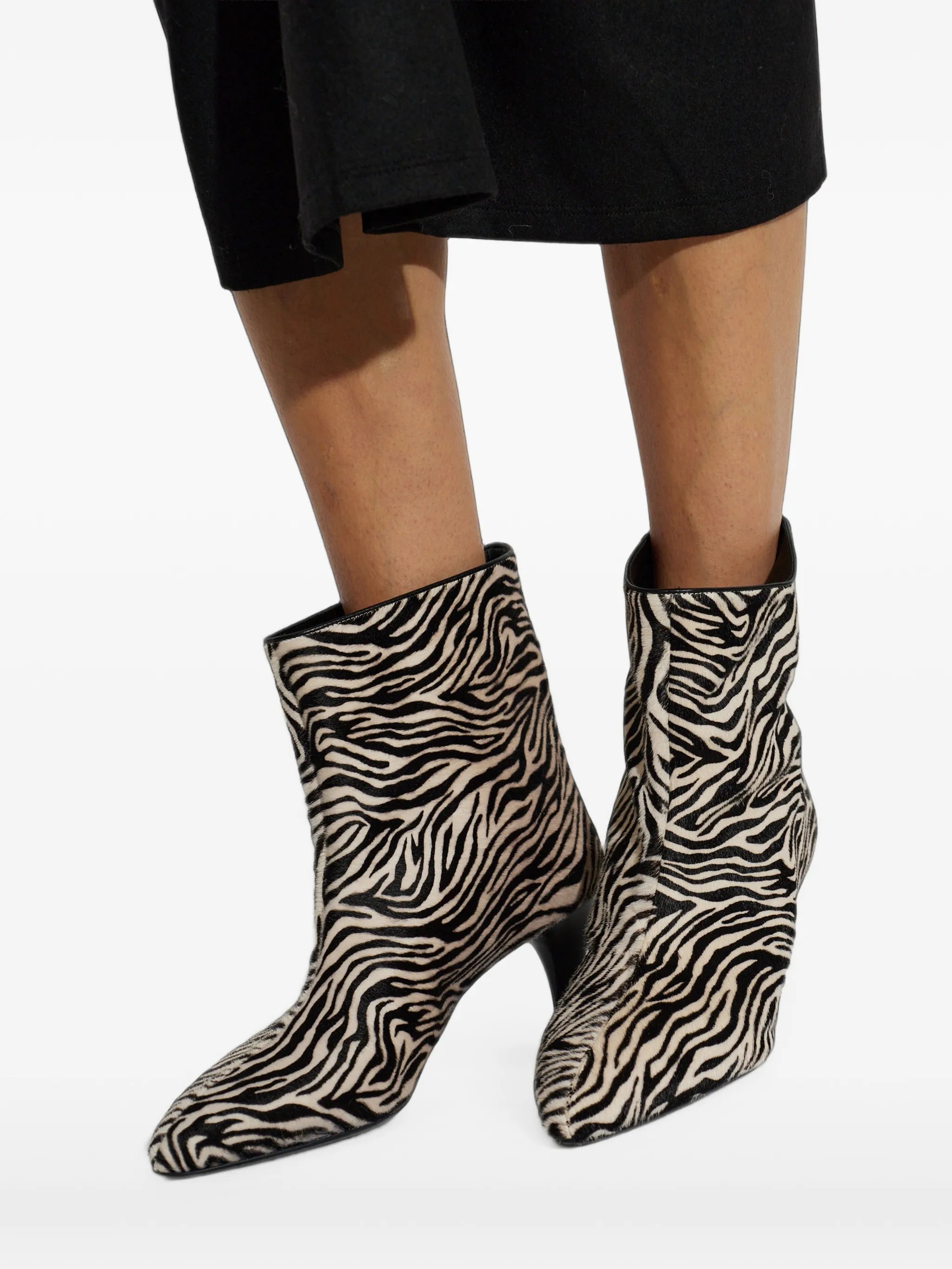 Jiry zebra-print ankle boots