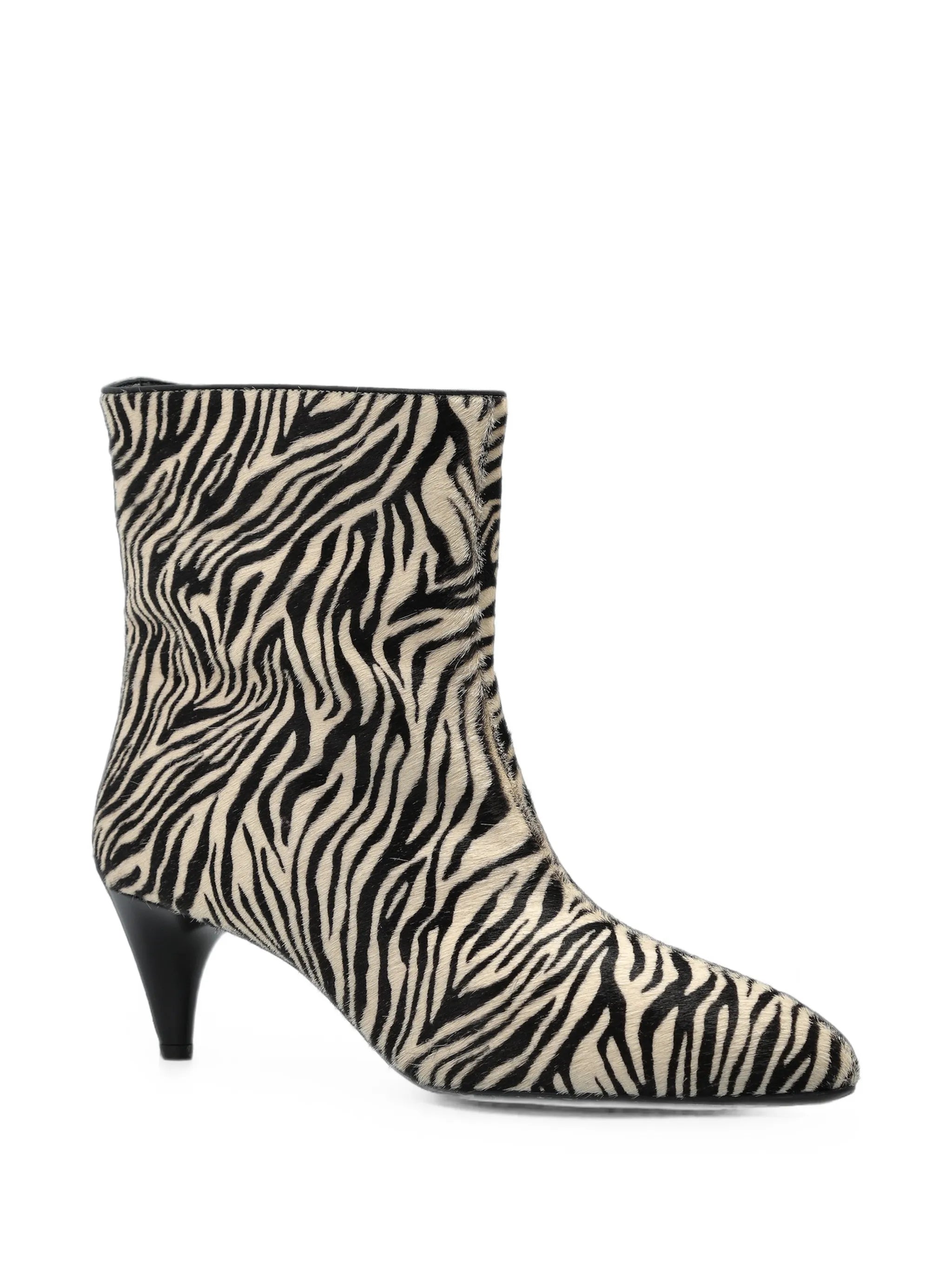 Jiry zebra-print ankle boots