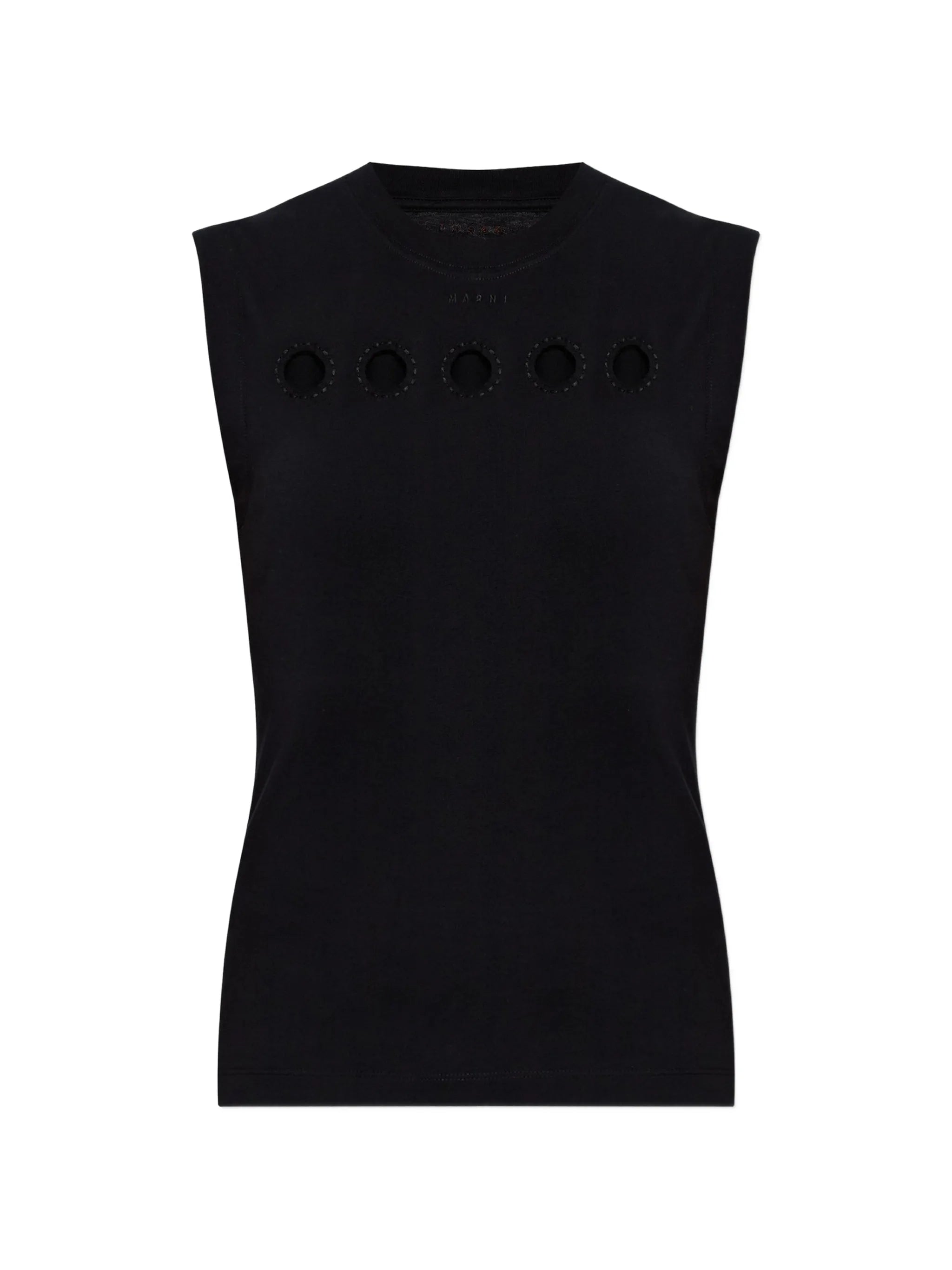 cut-out sleeveless tank top