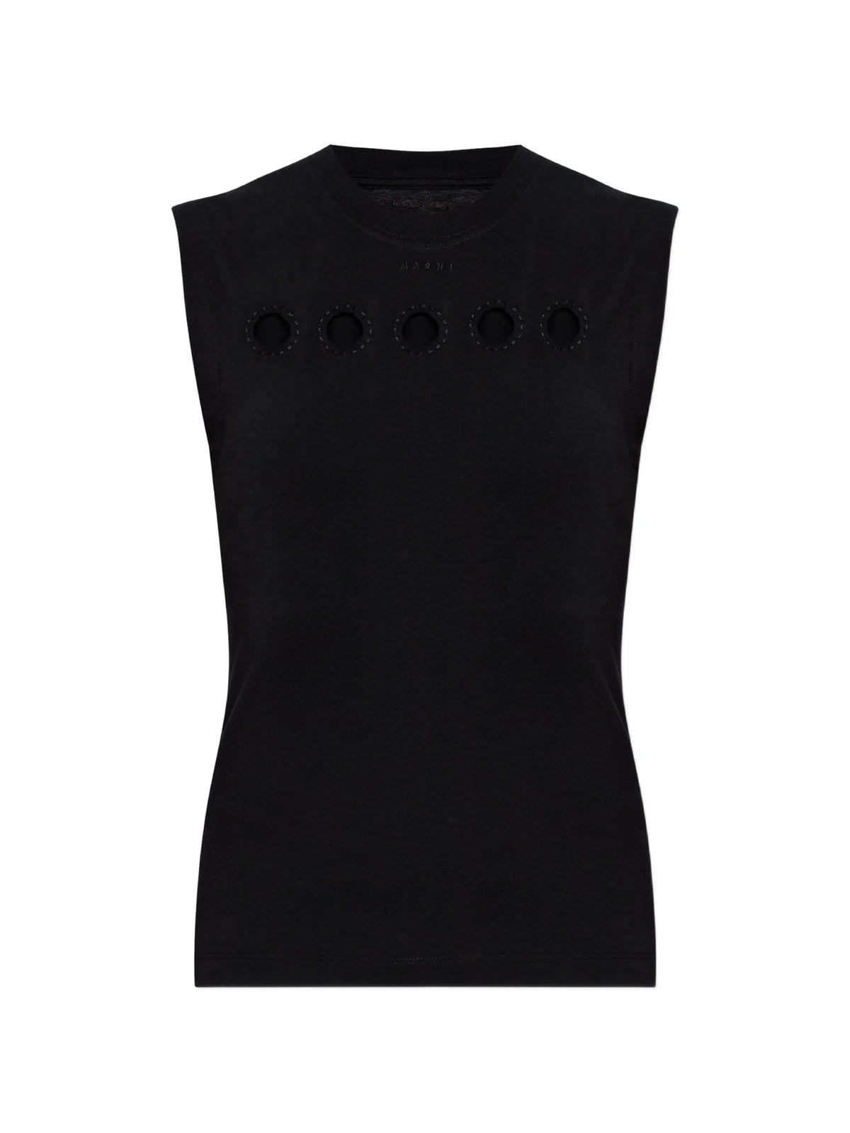 cut-out sleeveless tank top