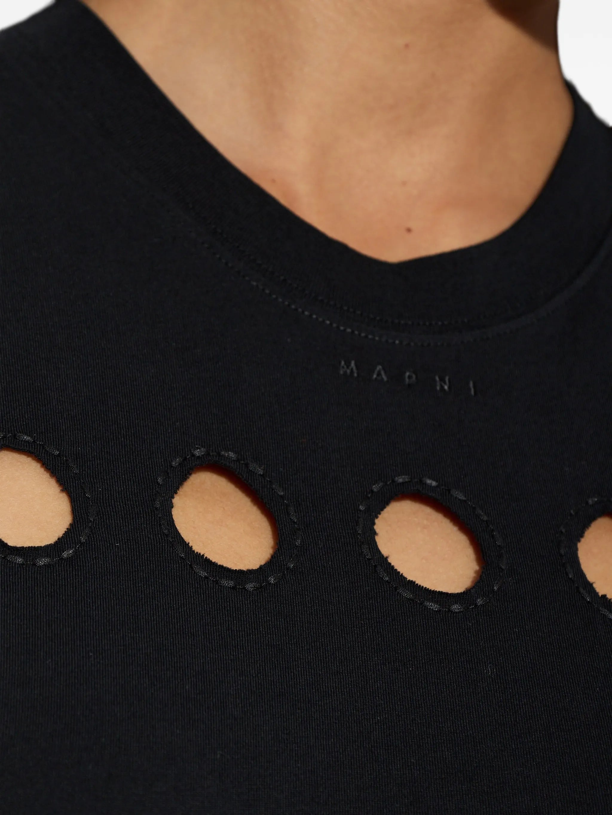 cut-out sleeveless tank top