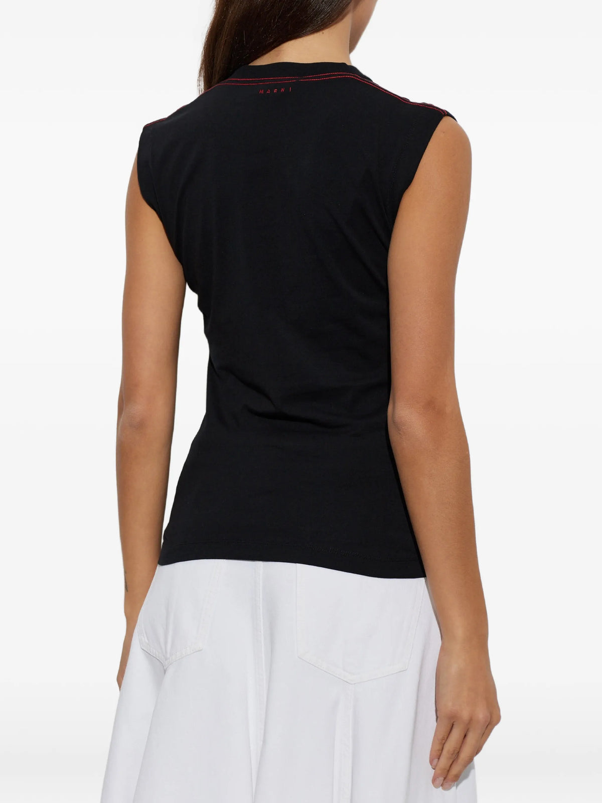 cut-out sleeveless tank top