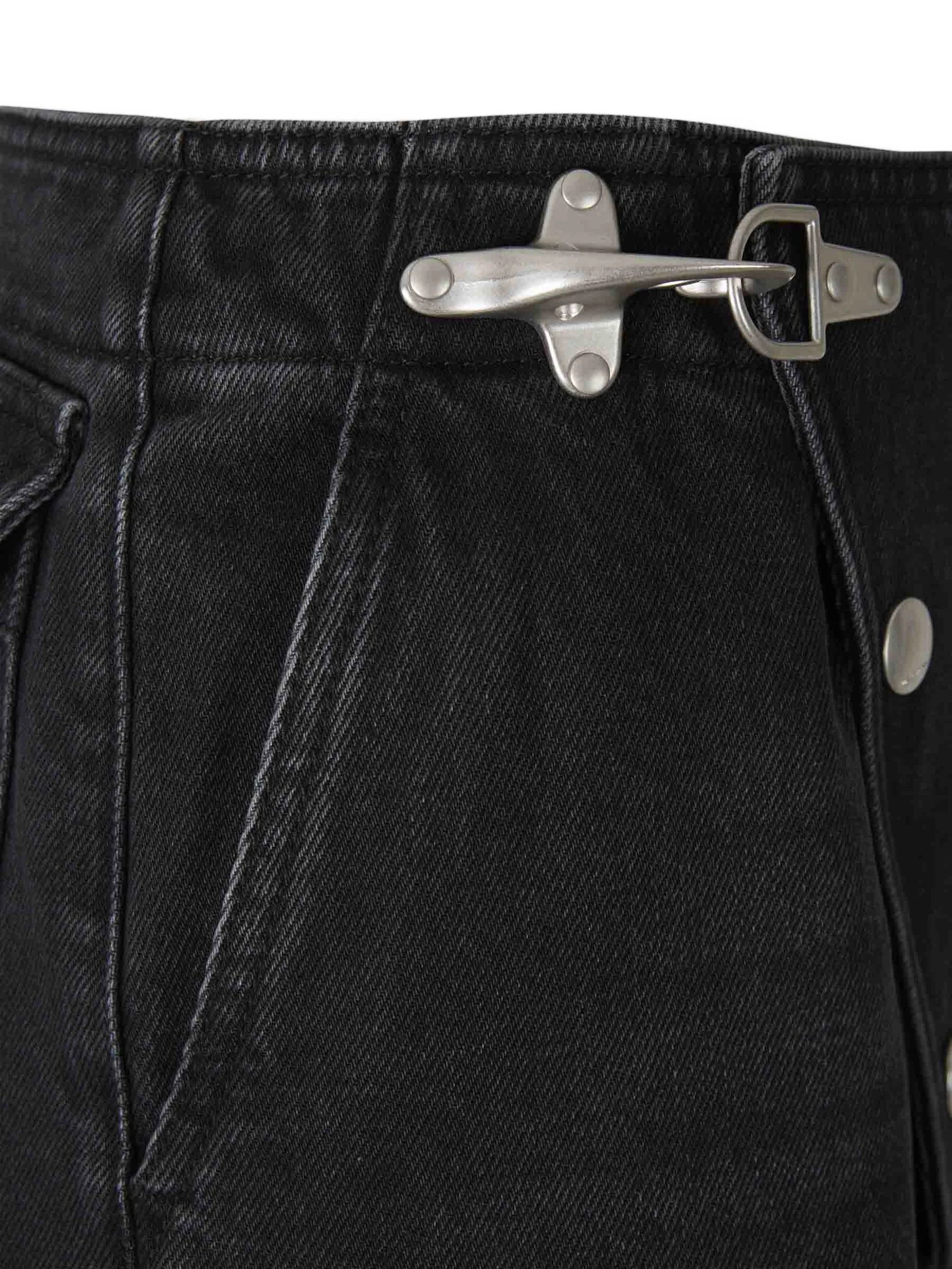 buckle-detail jeans