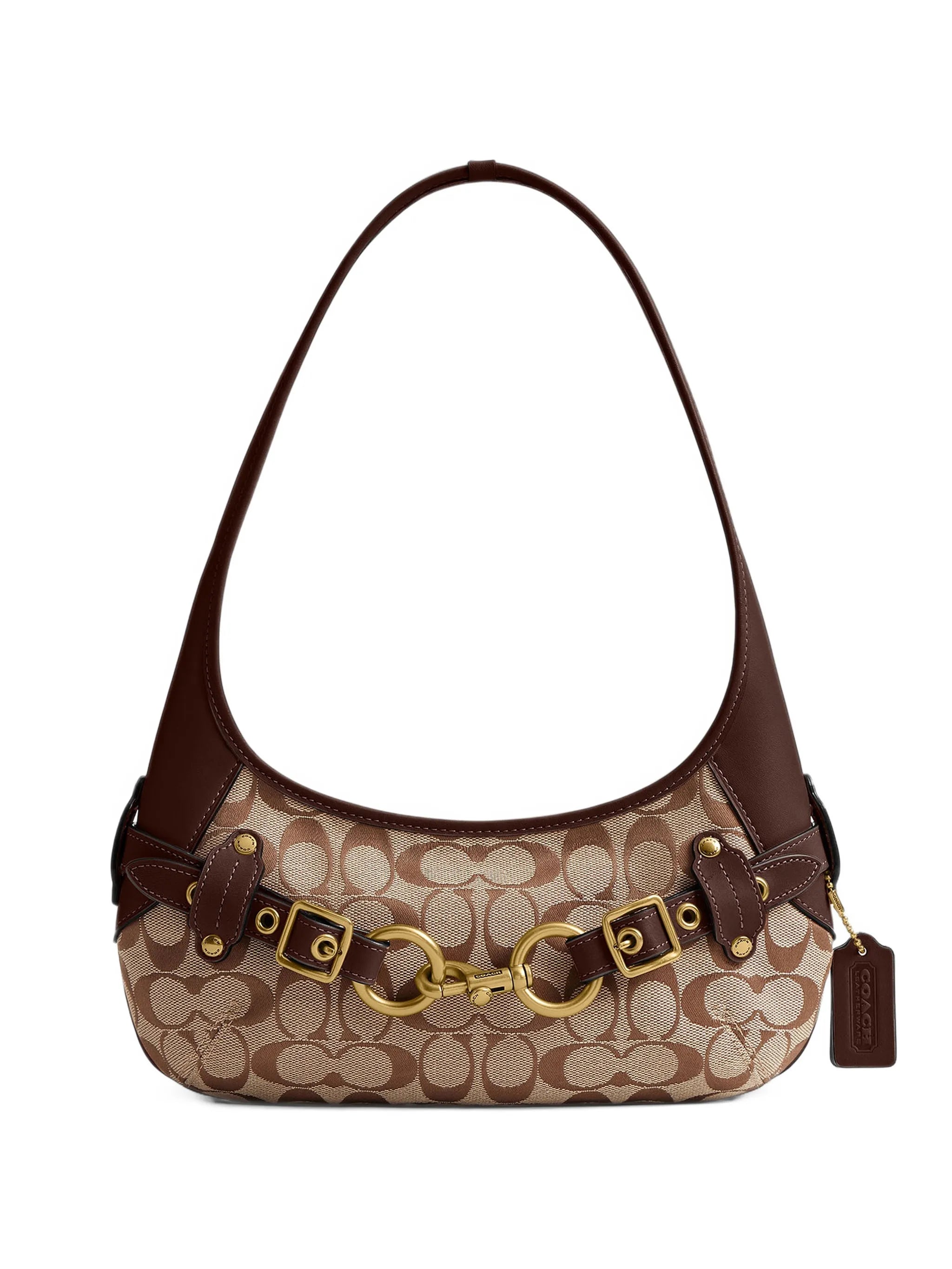 belted Ergo shoulder bag 26 In Signature jacquard