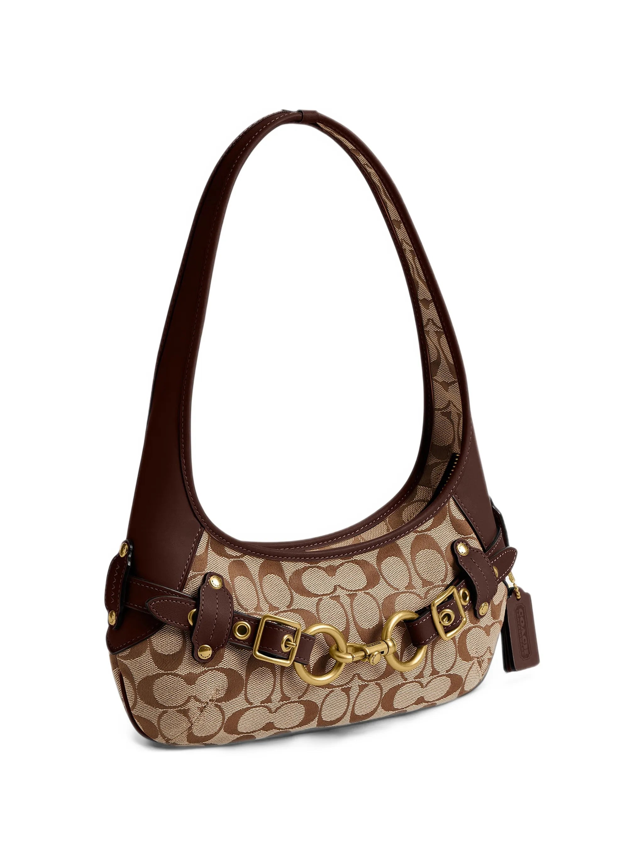 belted Ergo shoulder bag 26 In Signature jacquard