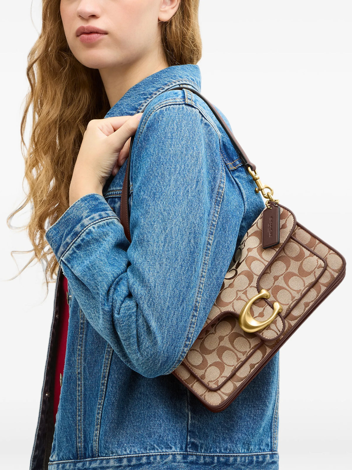 Tabby shoulder bag 26 in Signature jacquard