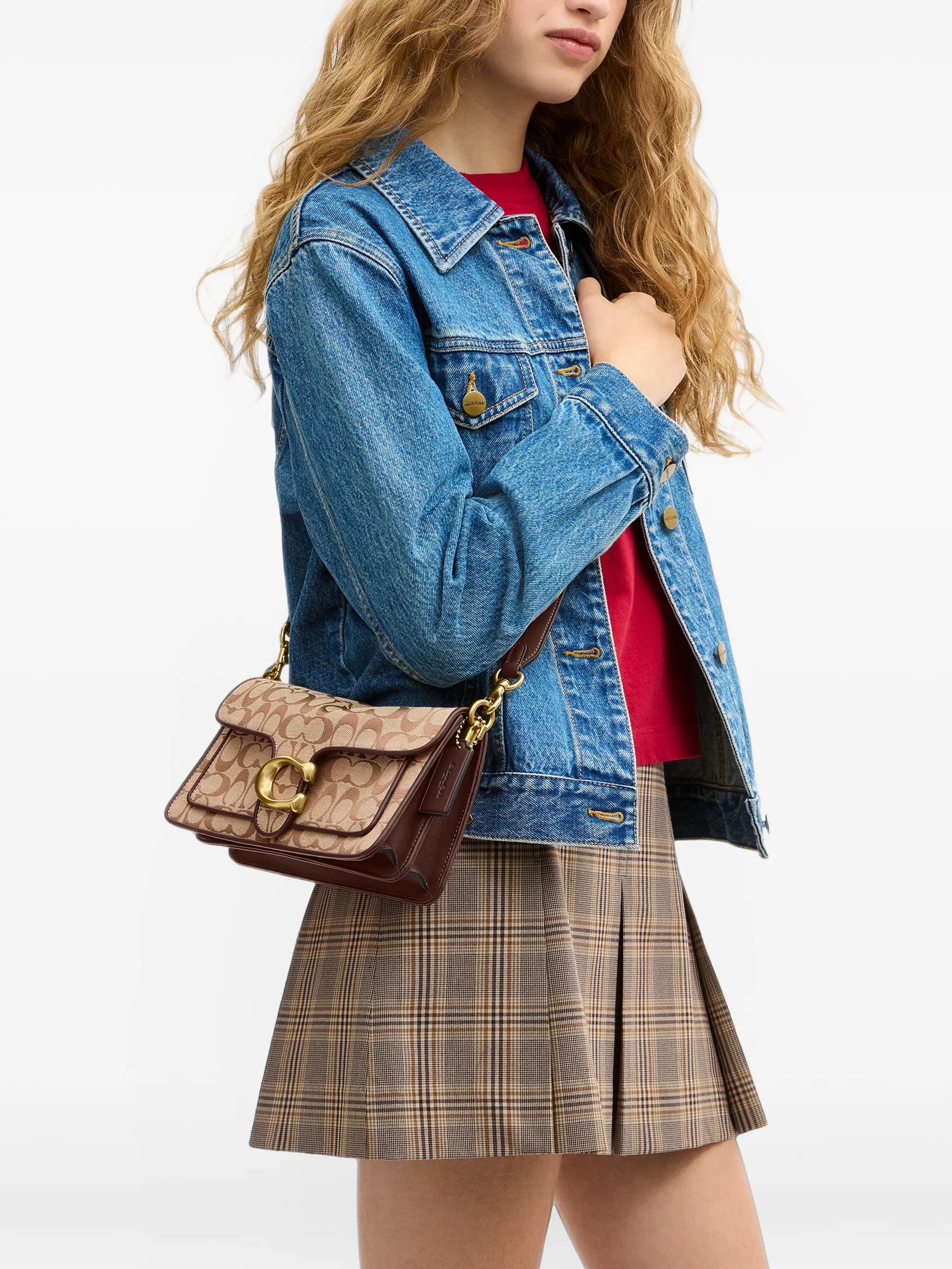Tabby shoulder bag 26 in Signature jacquard
