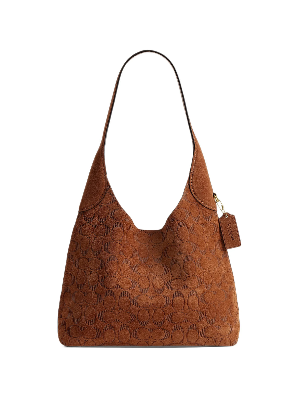 Brooklyn 28 suede shoulder bag