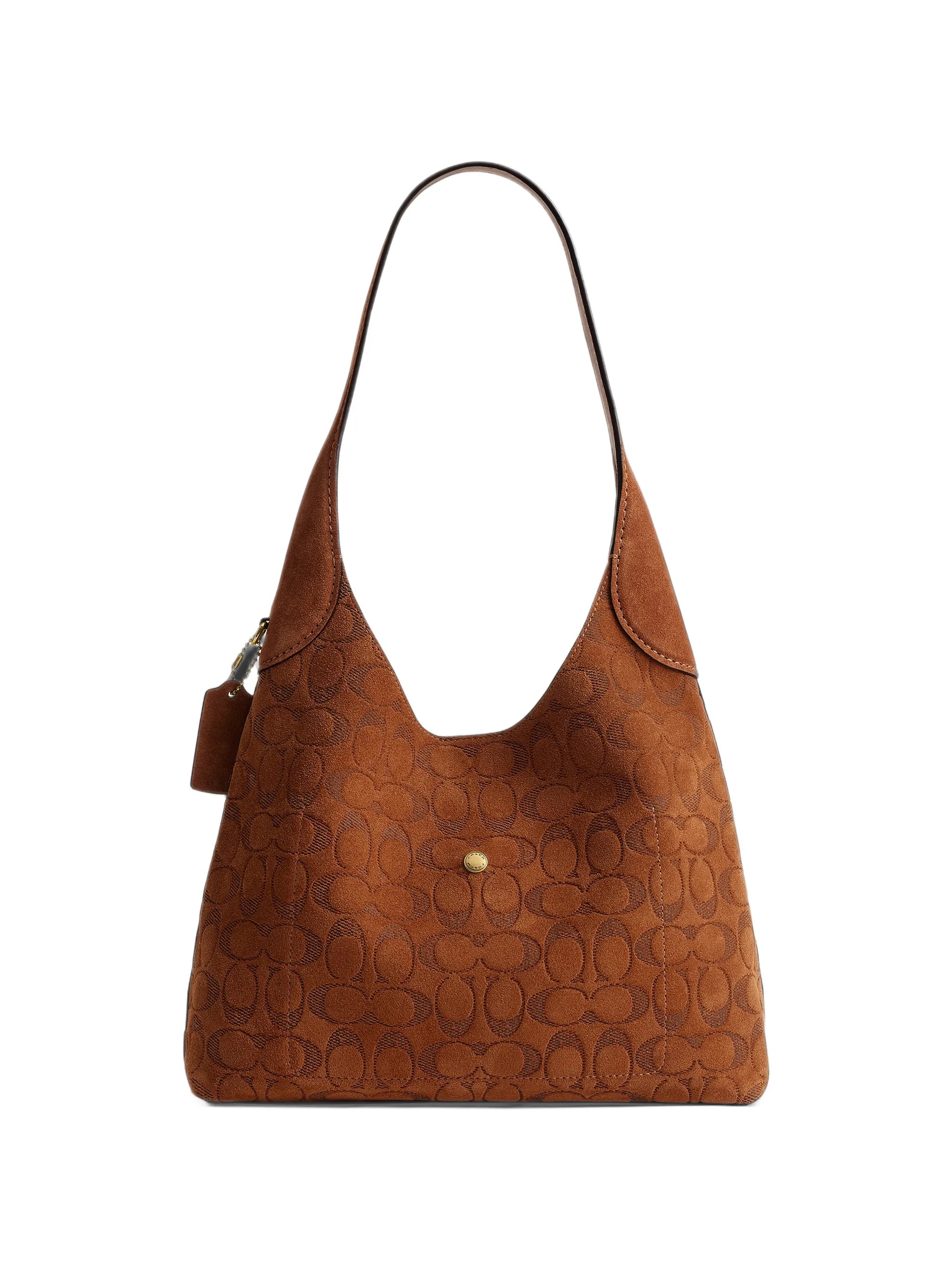 Brooklyn 28 suede shoulder bag