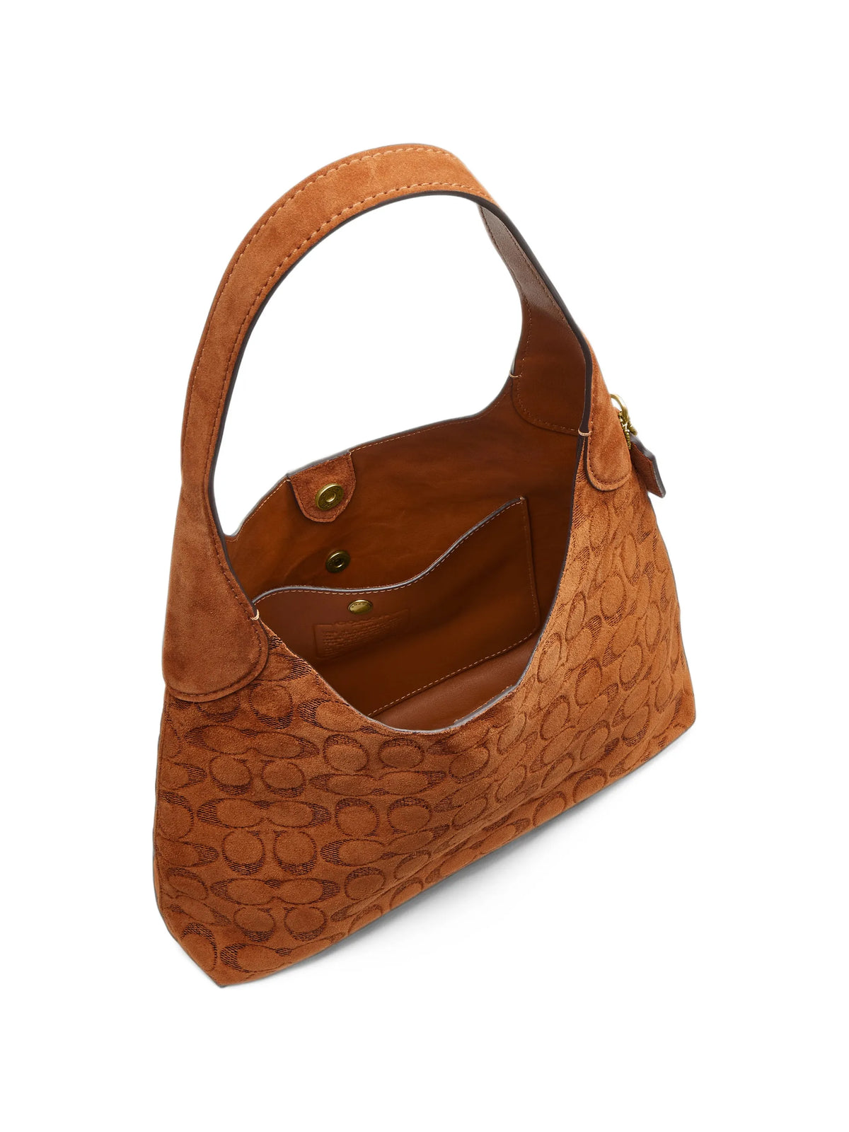 Brooklyn 28 suede shoulder bag