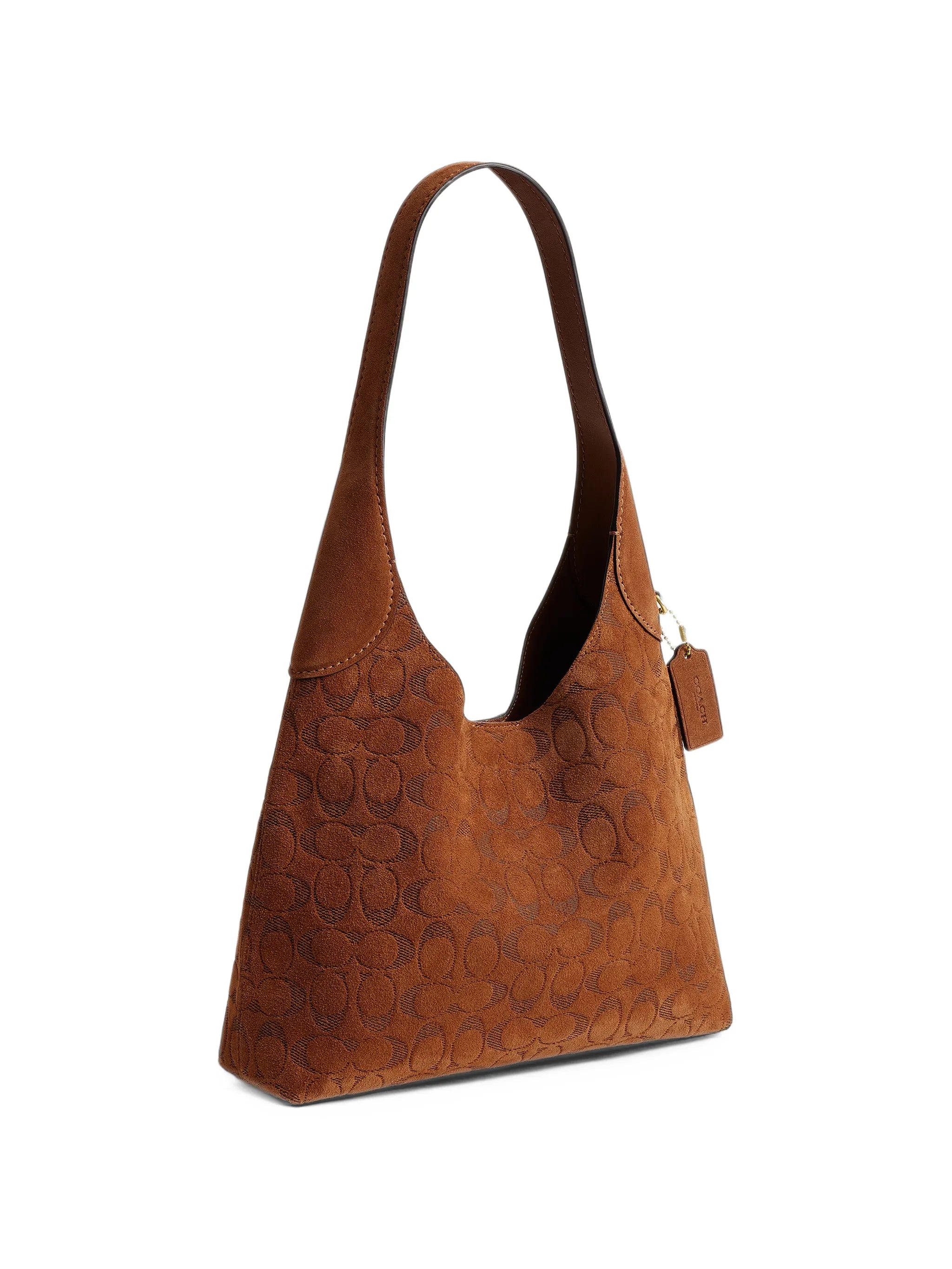 Brooklyn 28 suede shoulder bag