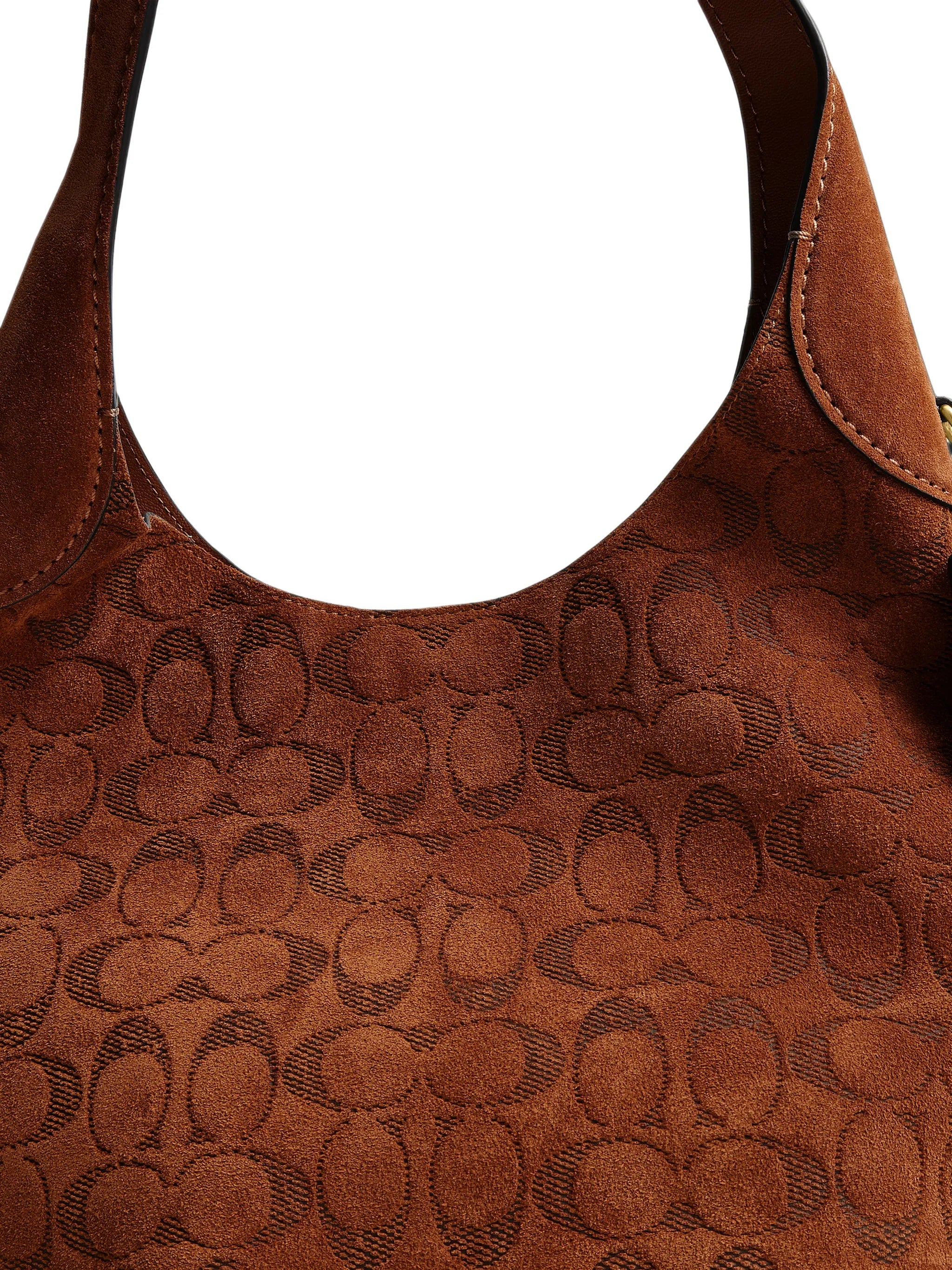 Brooklyn 28 suede shoulder bag