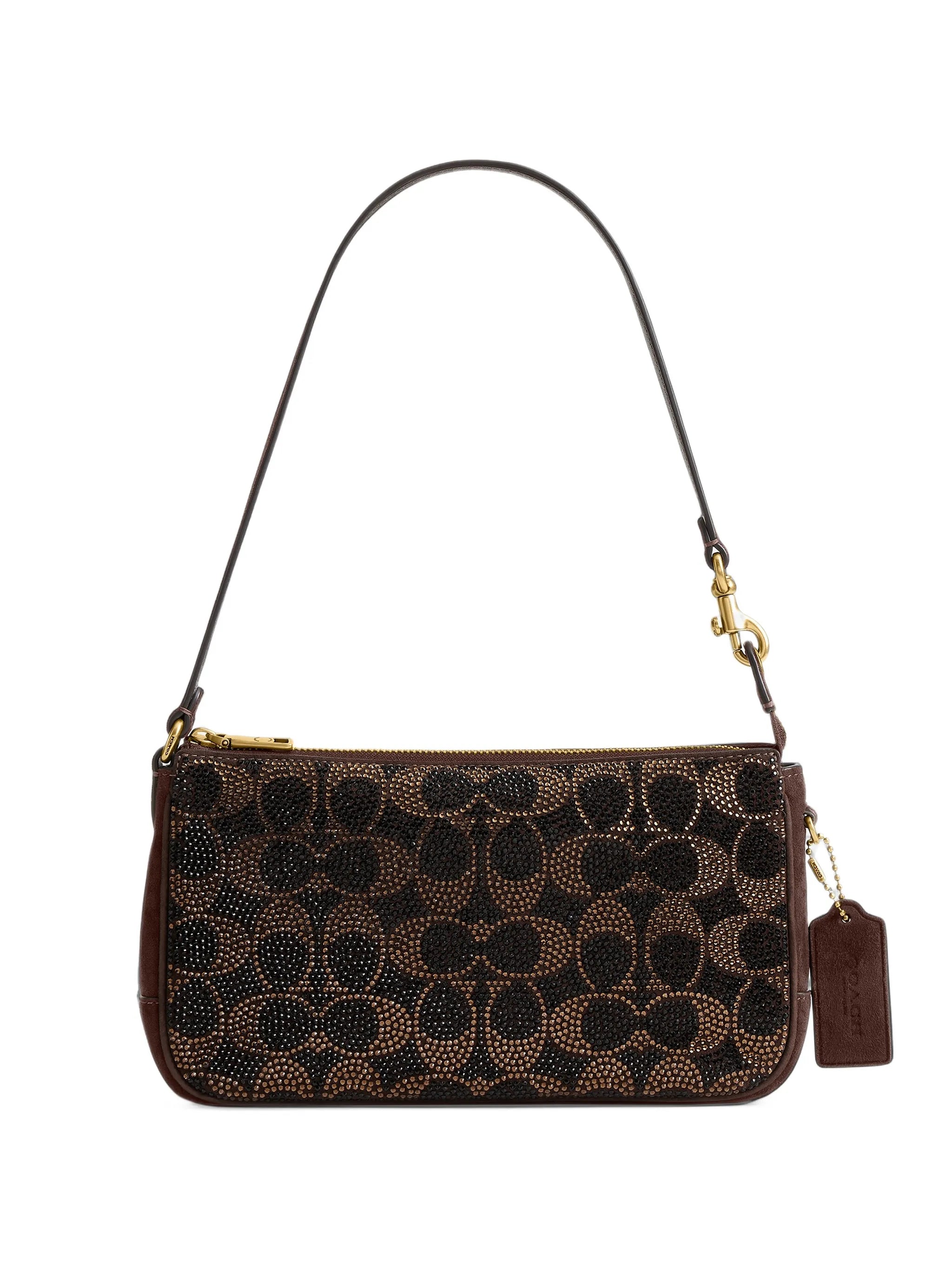 crystal-embellished shoulder bag