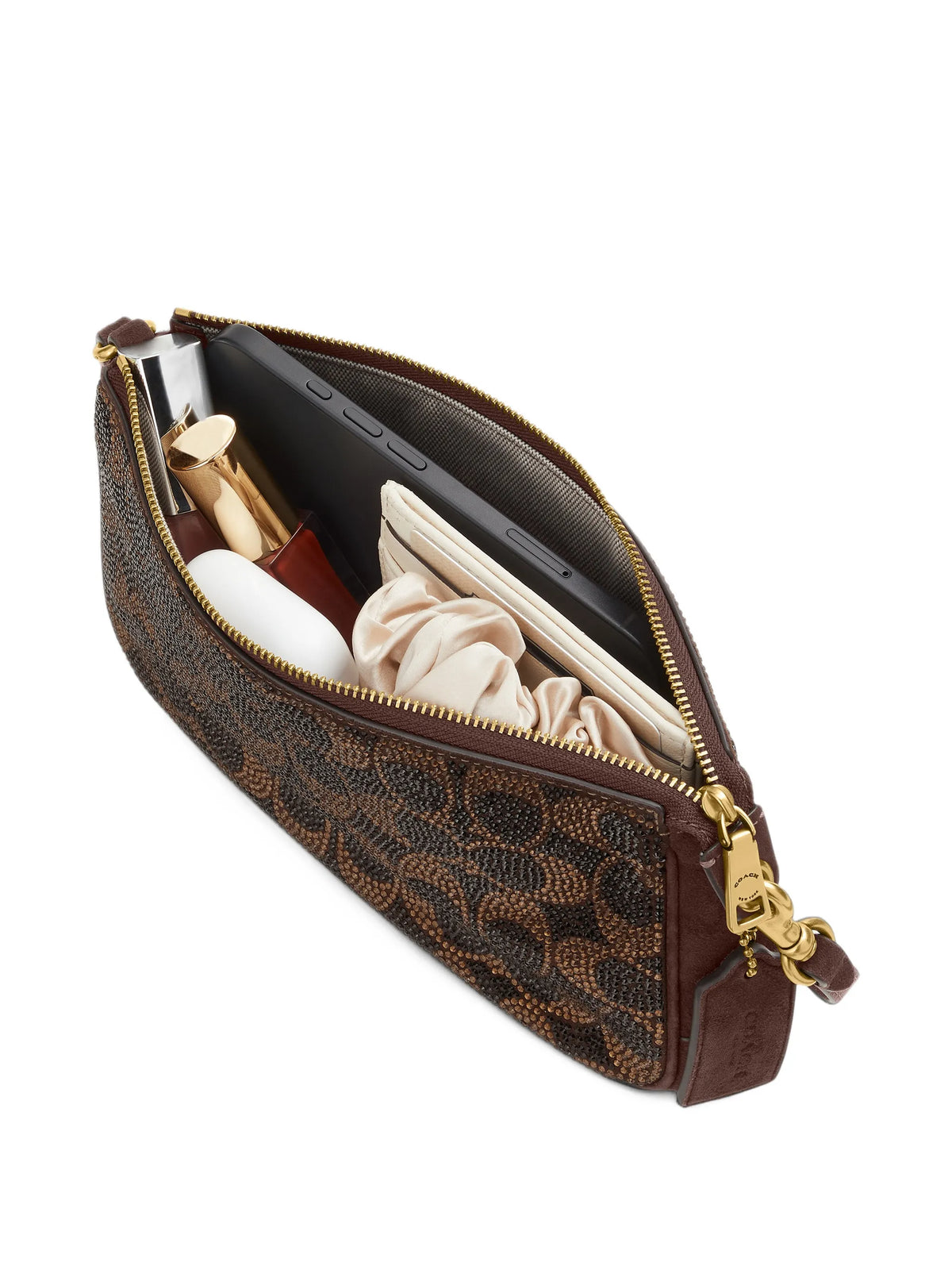 crystal-embellished shoulder bag